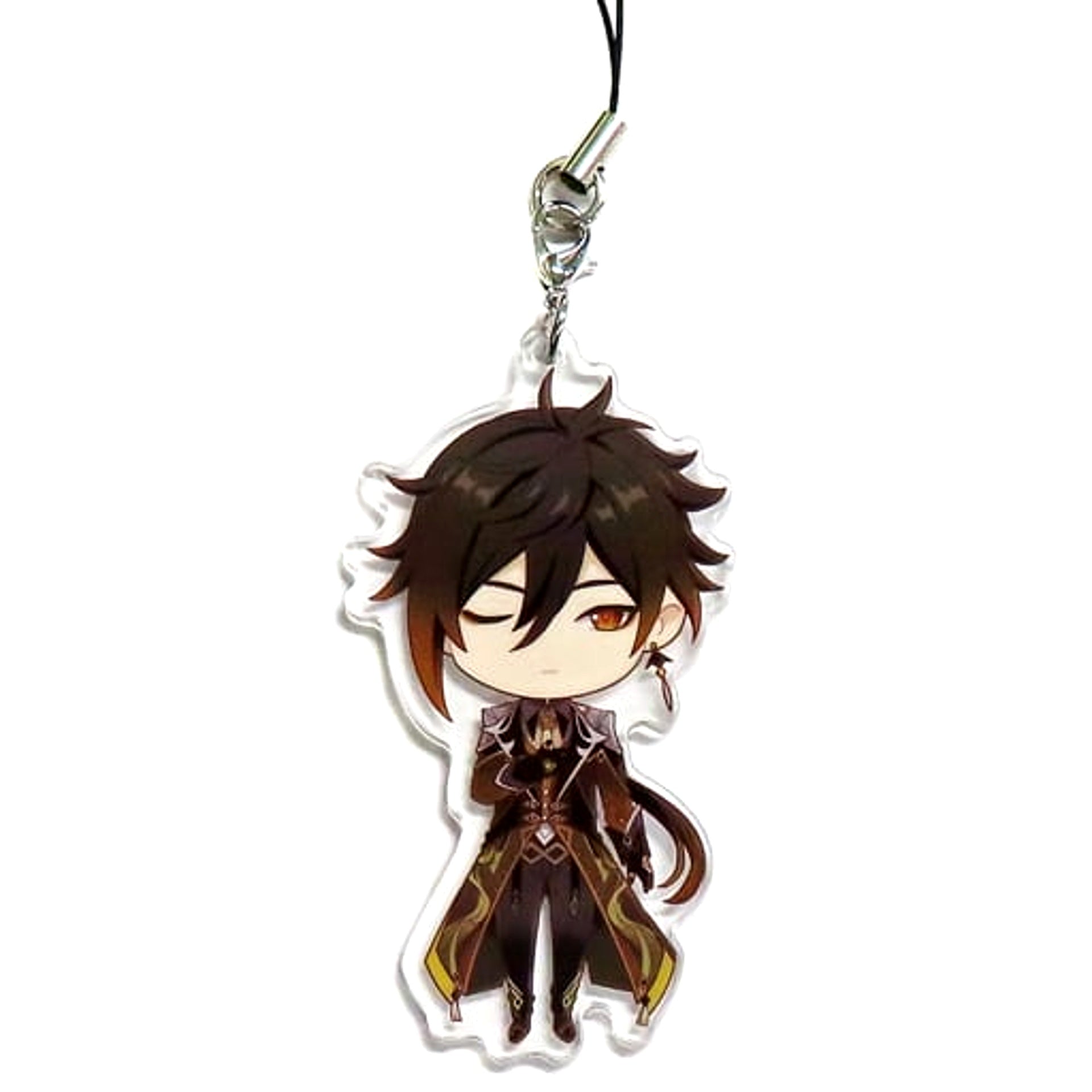 Genshin Zhongli Just Woke Up Ver. Good Night Acrylic Strap Bic Camera, Kojima, Animate, and Sofmap Exclusive Box Purchase Privilege Acrylic Item [USED]