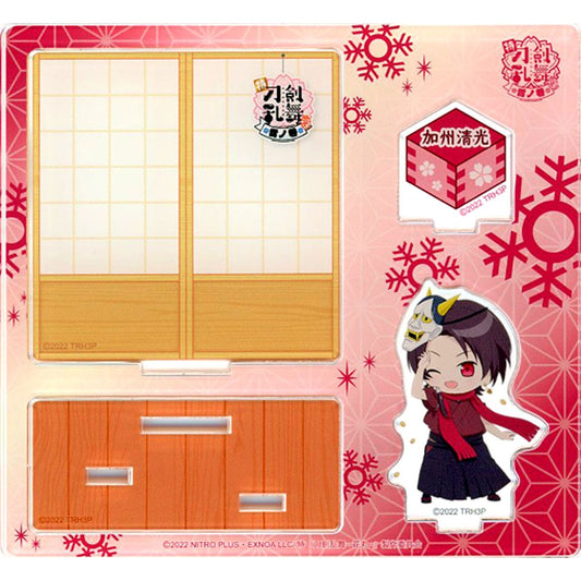Kashuu Kiyomitsu Touken Ranbu: Hanamaru Chibi Character Acrylic Diorama Stand Snow Volume [USED]