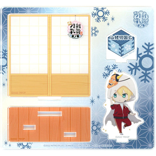 Yamanbagiri Kunihiro Touken Ranbu: Hanamaru Chibi Character Acrylic Diorama Stand Snow Volume [USED]