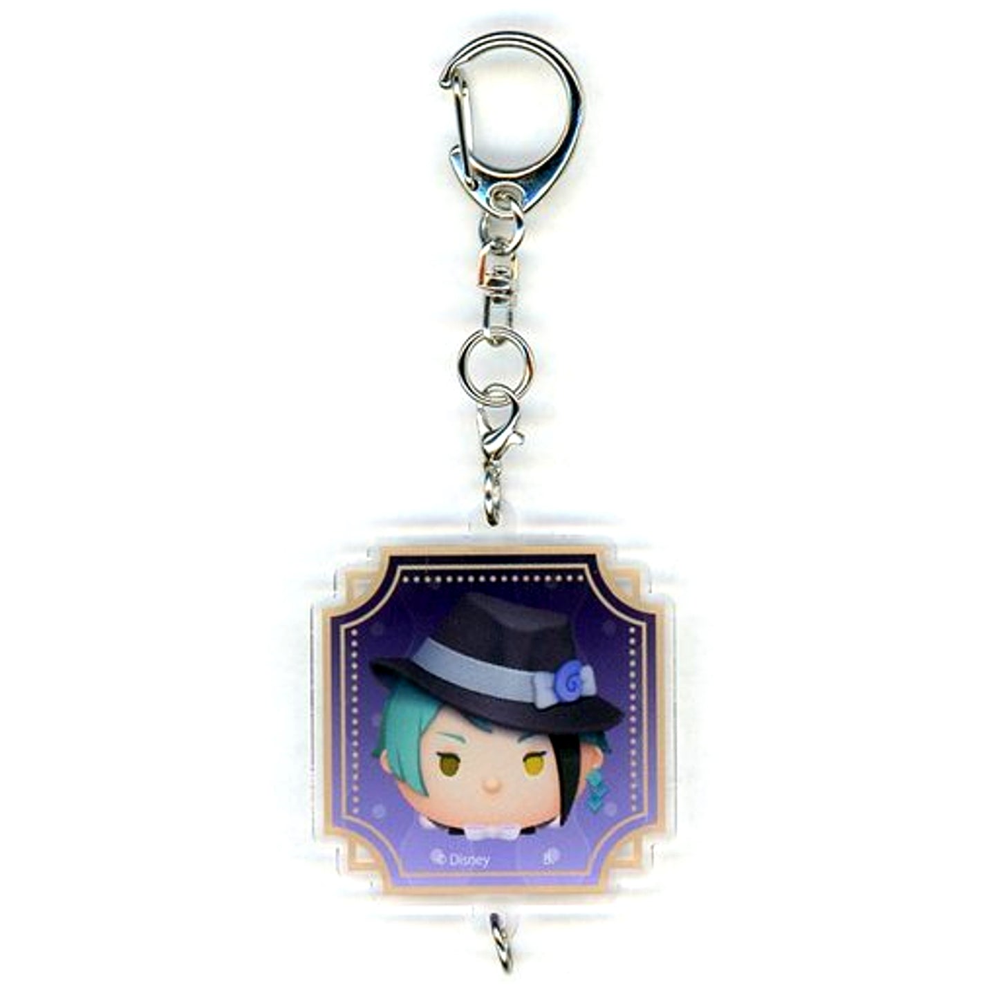 Jade Leech Disney Twisted-Wonderland Hapikuro! Tsum Tsum Connected Keychain [USED]