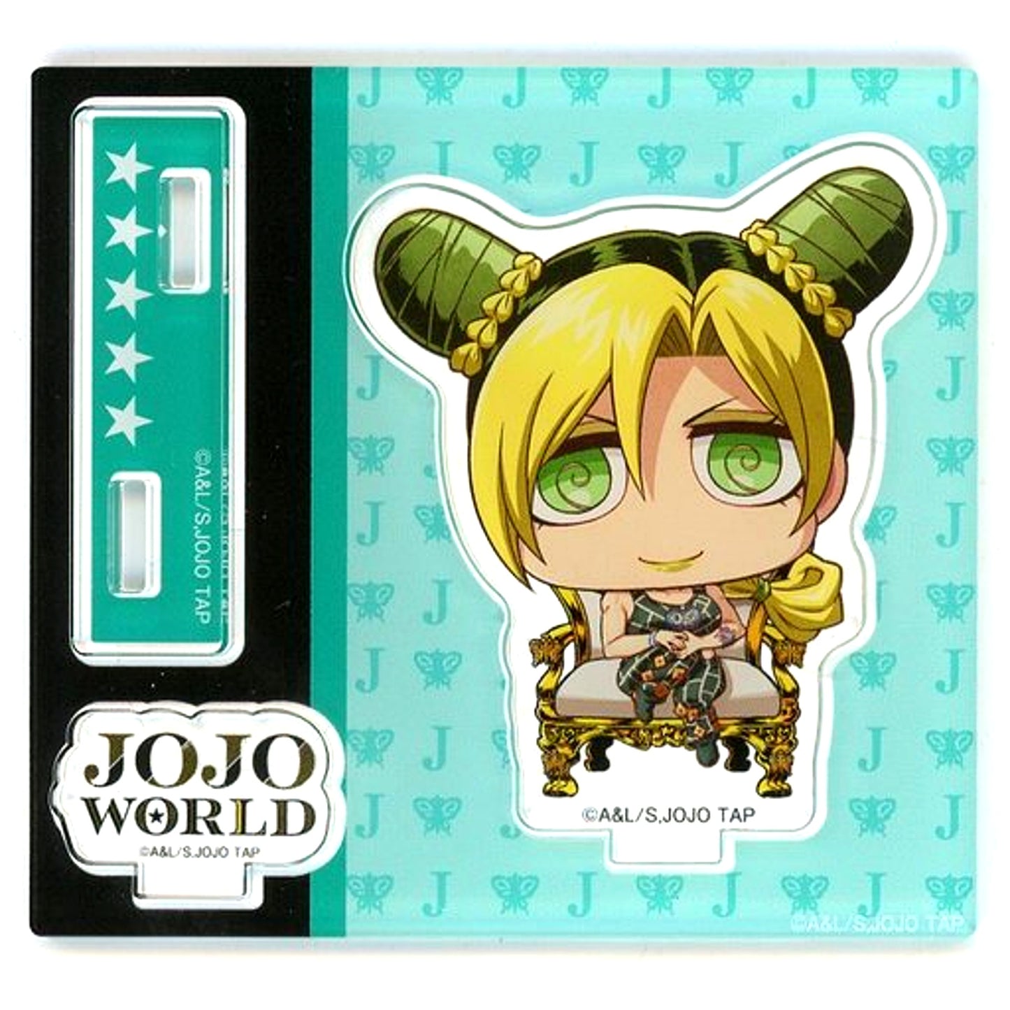 Jolyne Cujoh B Prize Acrylic Stand JoJo's Bizarre Adventure JOJO WORLD Part 1 Memetaa! Hamon Roulette Garapon [USED]