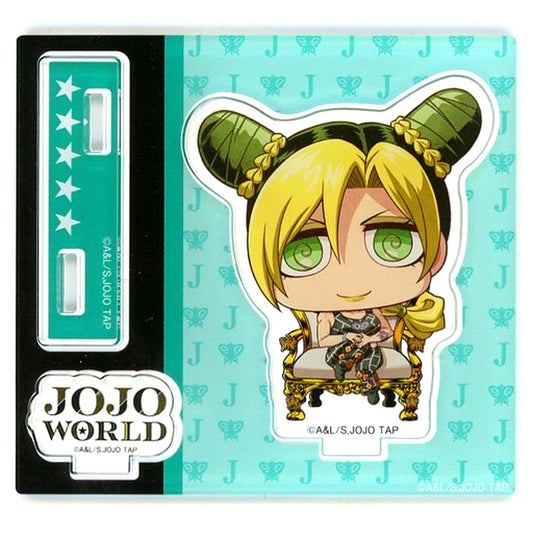 Jolyne Cujoh B Prize Acrylic Stand JoJo's Bizarre Adventure JOJO WORLD Part 1 Memetaa! Hamon Roulette Garapon [USED]