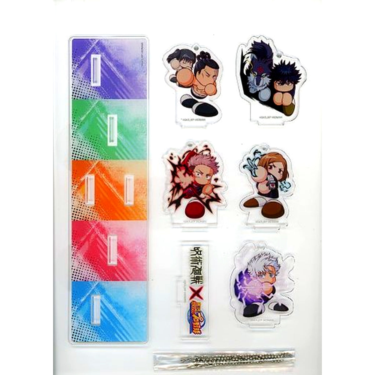 Group Collab Acrylic Stand Jujutsu Kaisen x Pawapuro App x Pawasaka [USED]