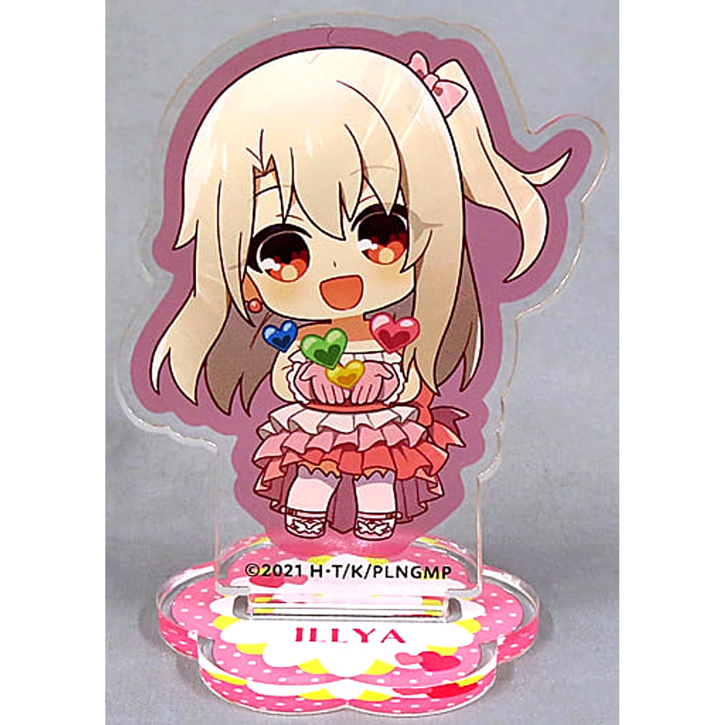 Illyasviel von Einzbern Theatrical Film Fate/kaleid liner Prisma Illya Licht The Nameless Girl Kujibikido Happy Birthday Illya Miyu Chloe Kuji Mini Chara Acrylic Stand Figure Dress Ver. Prize C-1 [USED]