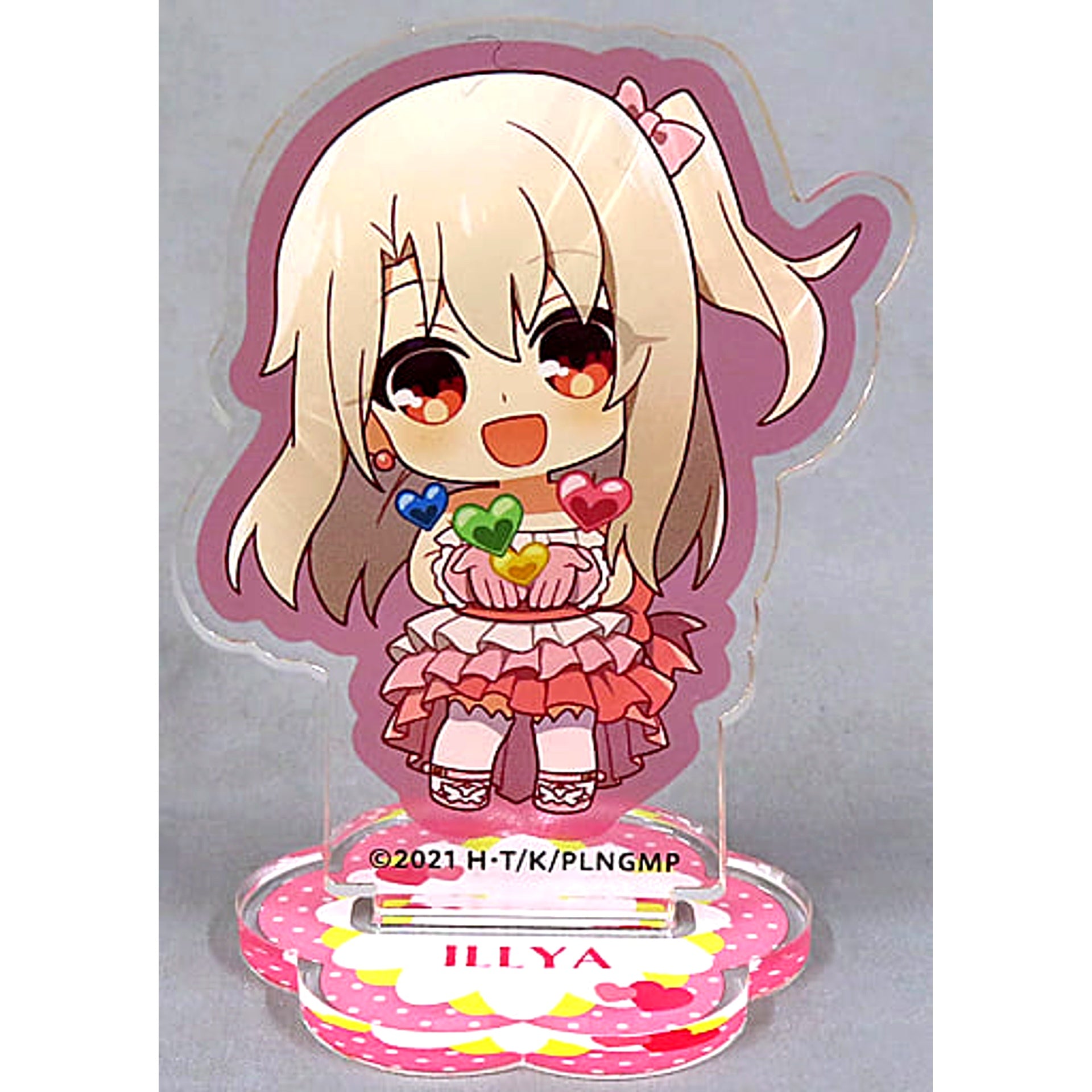 Illyasviel von Einzbern Theatrical Film Fate/kaleid liner Prisma Illya Licht The Nameless Girl Kujibikido Happy Birthday Illya Miyu Chloe Kuji Mini Chara Acrylic Stand Figure Dress Ver. Prize C-1 [USED]