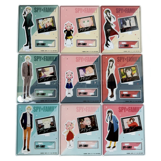 Set of 9 Spy x Family Trading Scene Shot Acrylic Stand [USED]