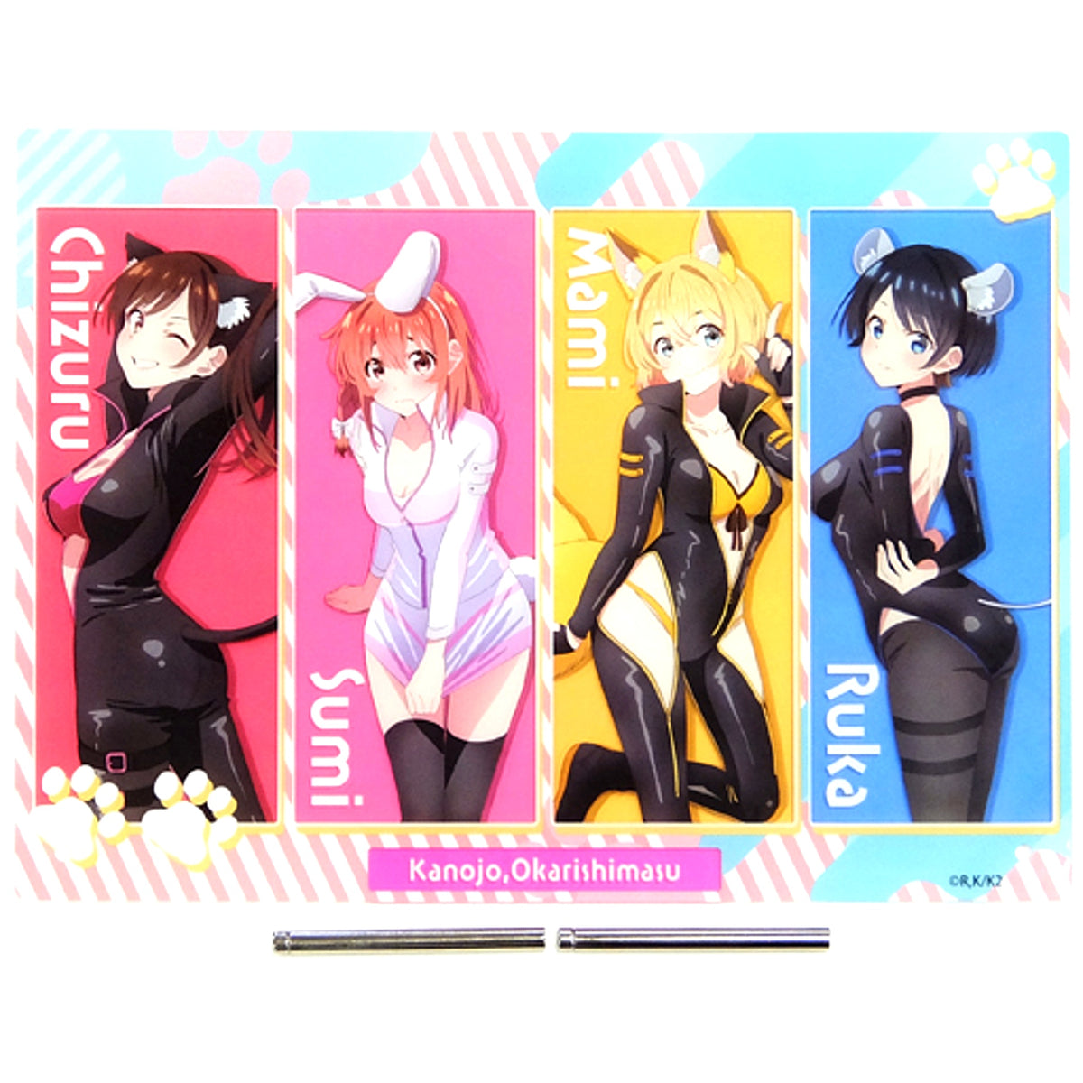 Heroines Last Prize Rent-A-Girlfriend Ataritsuki Bromide Animal Rider Acrylic Art Board [USED]