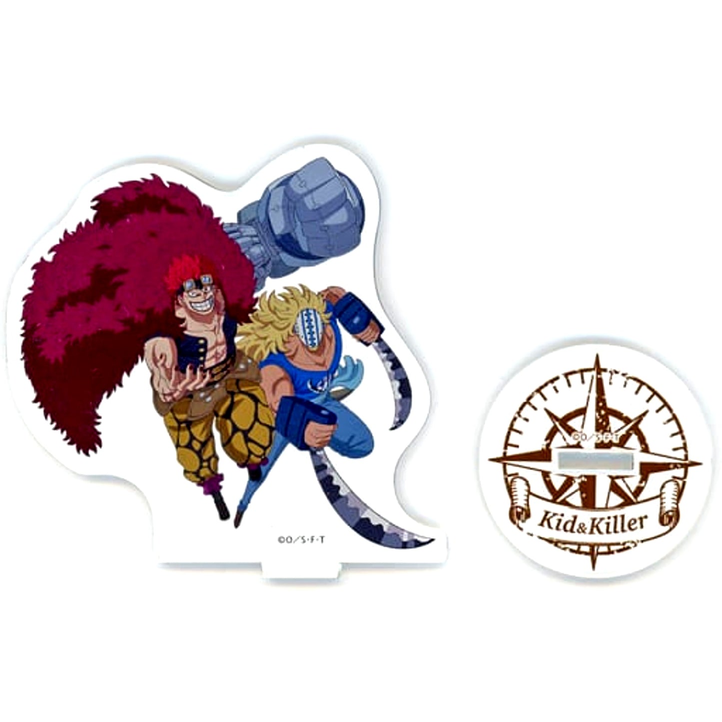 Eustass Kid and Killer One Piece Acrylic Stand Double Character Series Village Vanguard Limited [USED]