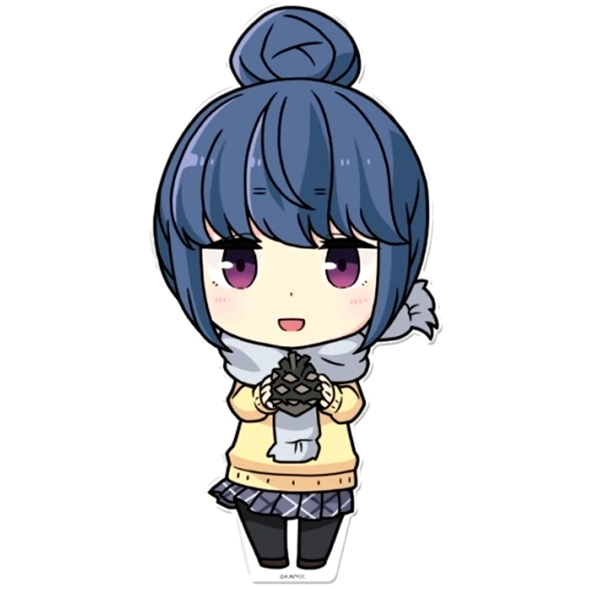 Rin Shima Uniform Ver. Deka Punikore Acrylic Figure Movie Yuru Camp [USED]
