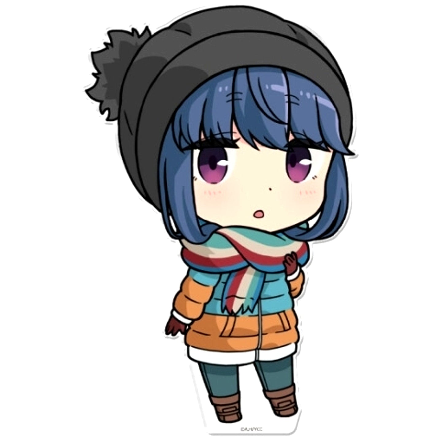 Rin Shima Takabotchi Clothes Ver. Deka Punikore Acrylic Figure Movie Yuru Camp [USED]