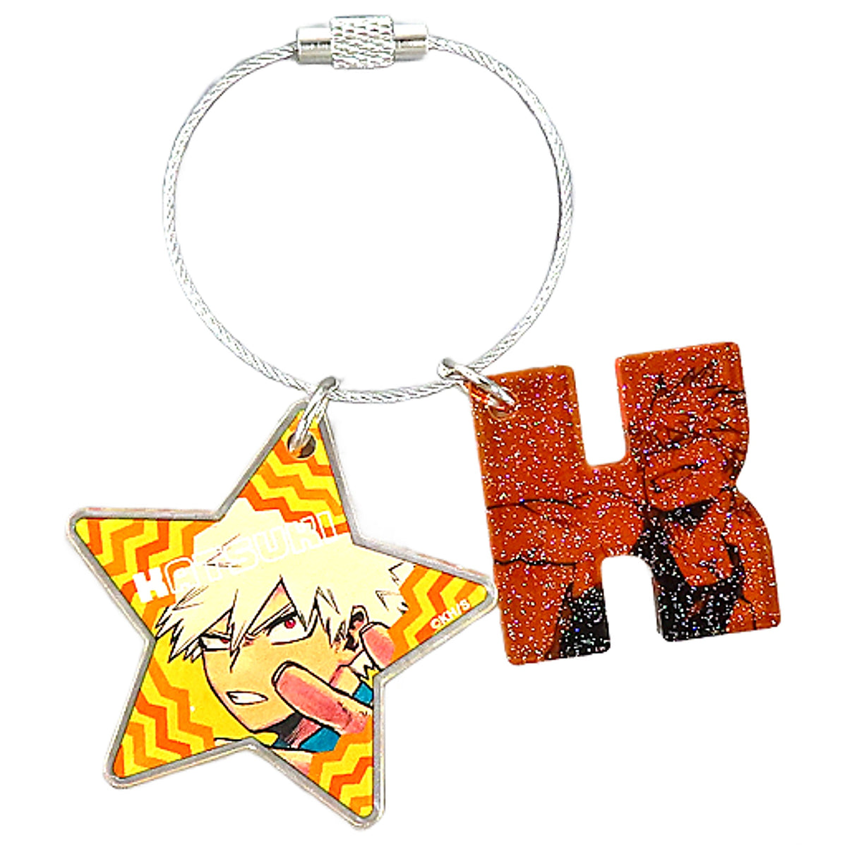 Katsuki Bakugo My Hero Academia Double Alphabet Charm [USED]