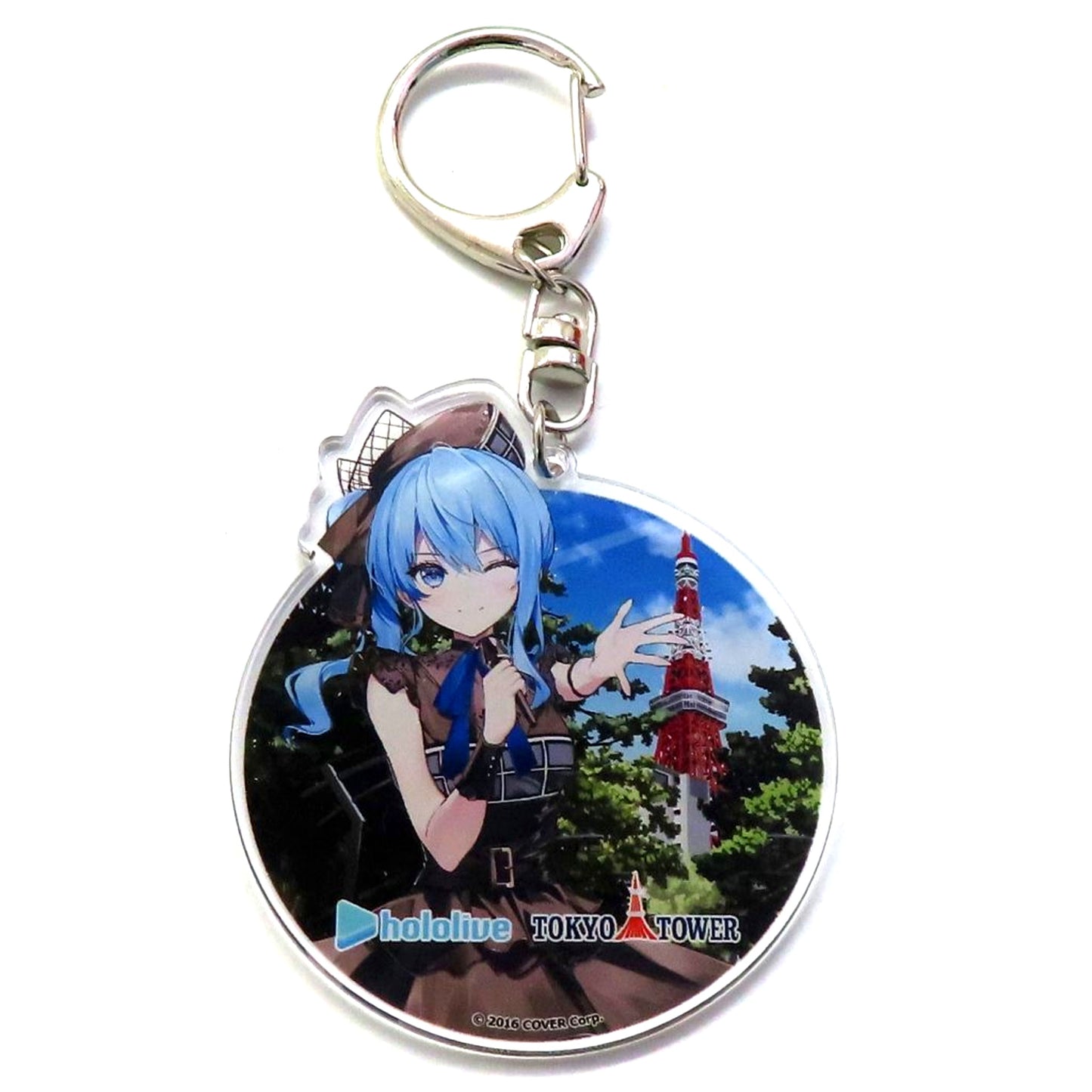 Hoshimachi Suisei Dress Hololive Drawn Acrylic Keychain in Tokyo Tower Lost Quartet Search [USED]