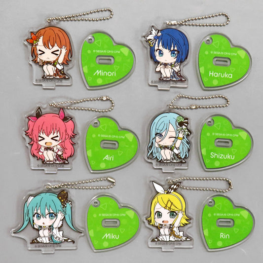 Hatsune Miku: Colorful Stage! Minori Hanasato & Others All 6 Types Set ViVimus Acrylic Keychain Collection with Stand More More Jump! Keychains [USED]
