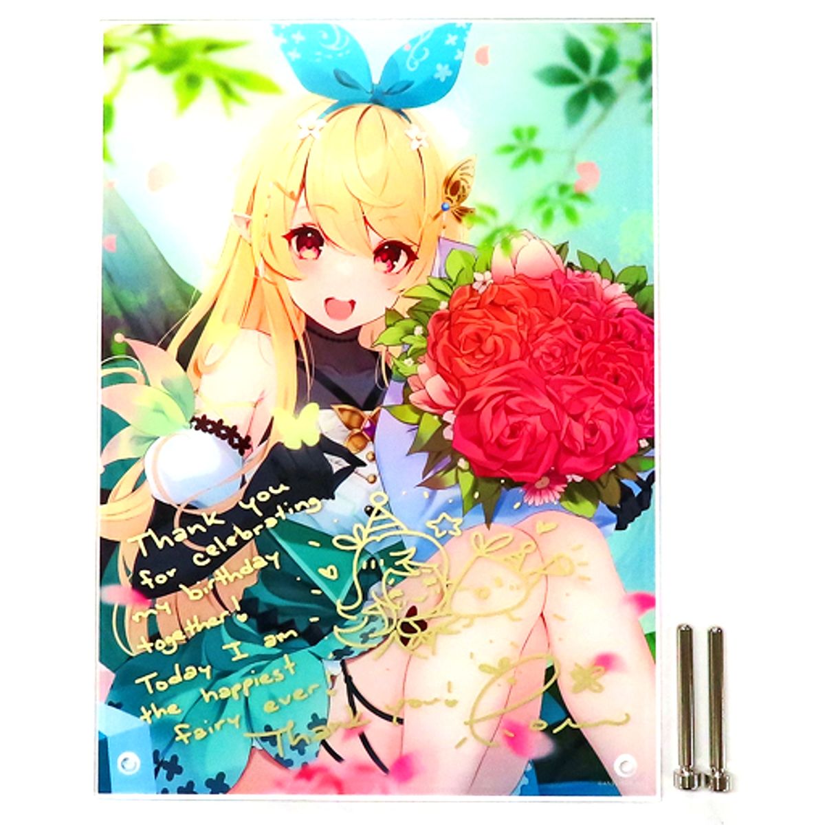 Pomu Rainpuff Acrylic Item Virtual YouTuber Nijisanji Birthday 2022 Included Item [USED]