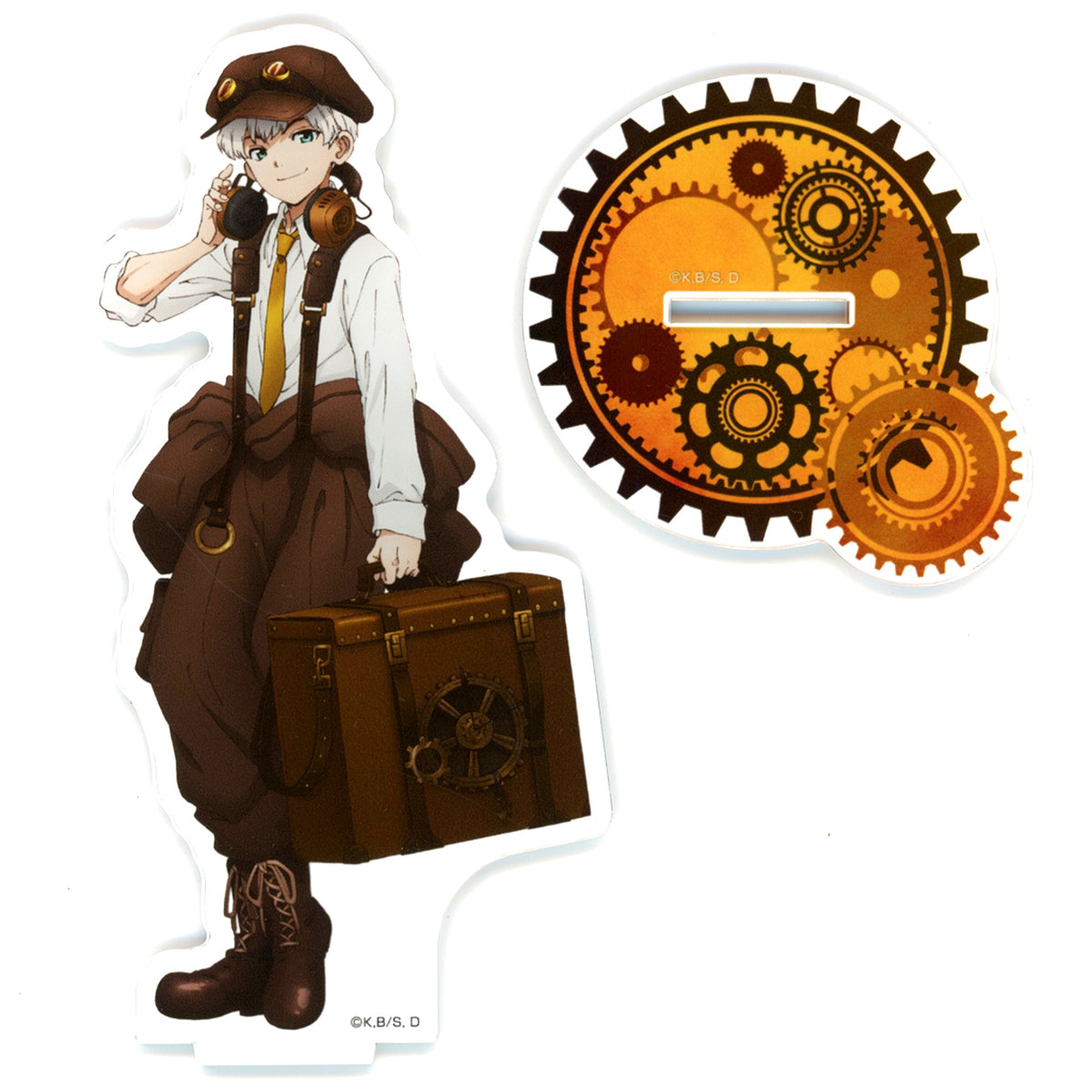 Ukyo Saionji Steampunk Illustration Big Acrylic Stand Dr. STONE [USED]