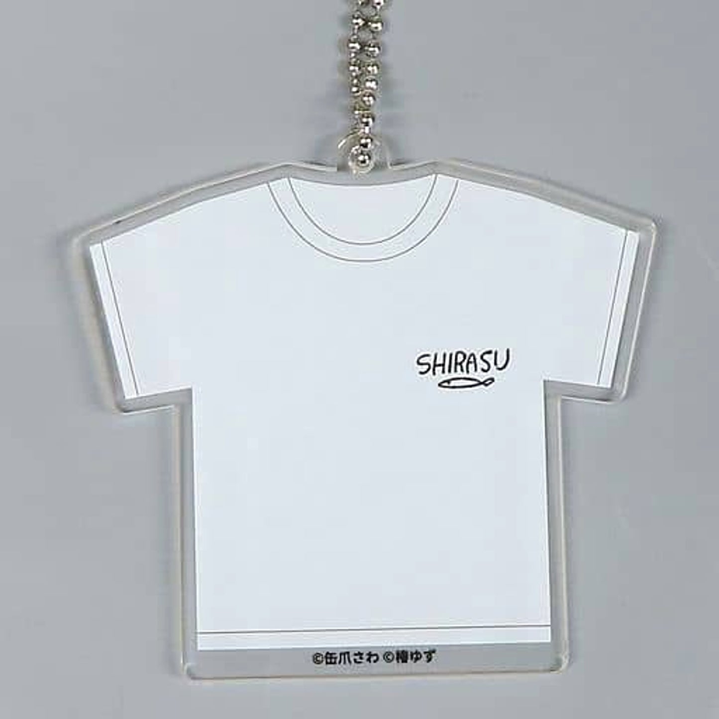 Shirasu T-shirt Minato's Laundromat DMM Scratch! Motif Charm Prize D-8 [USED]
