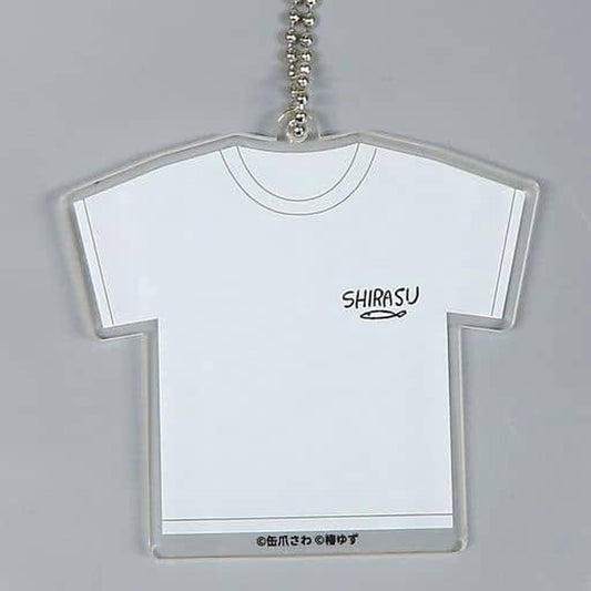 Shirasu T-shirt Minato's Laundromat DMM Scratch! Motif Charm Prize D-8 [USED]