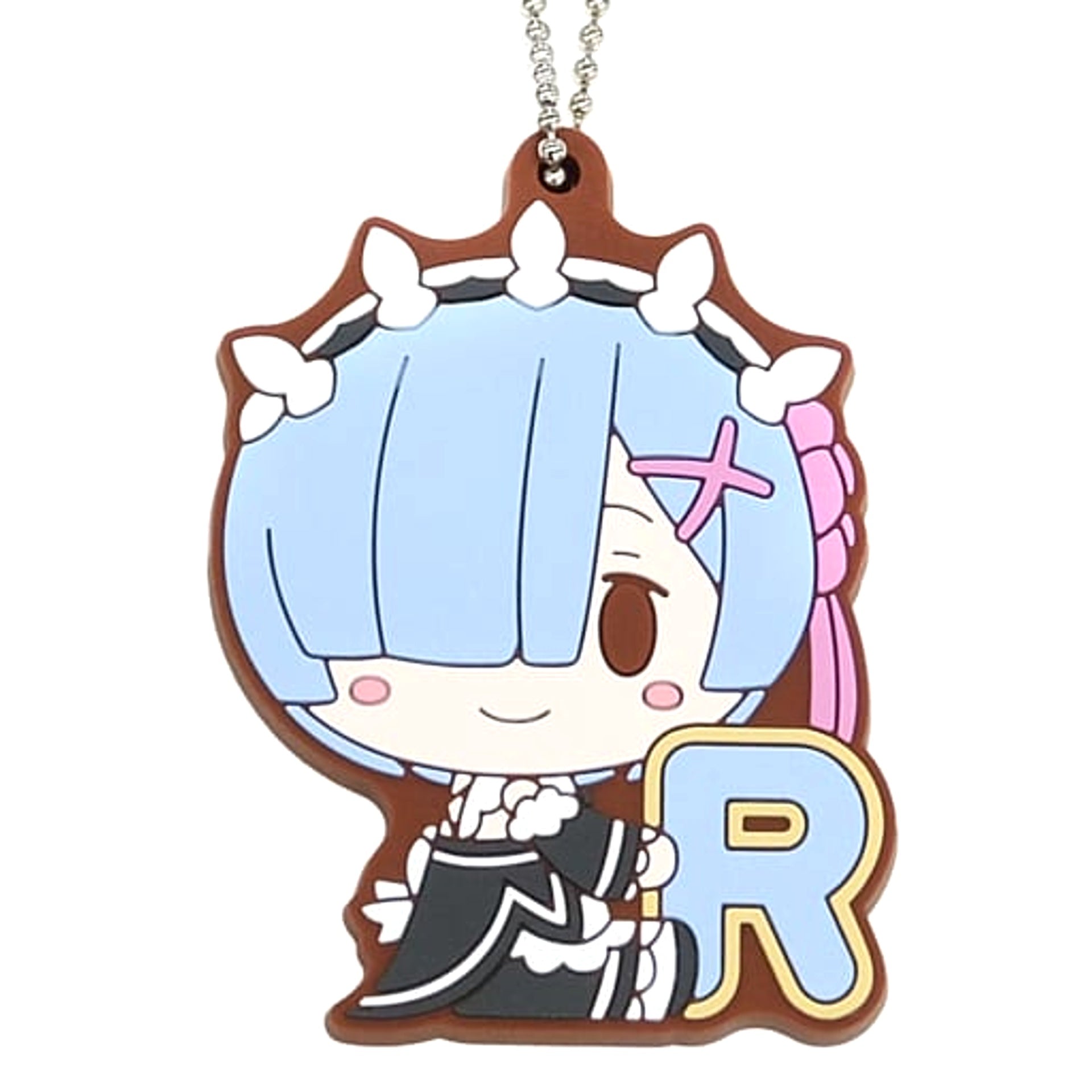 Re:ZERO -Starting Life in Another World- Rem Ichiban Kuji Mildly Sweet Happy Life! Rubber Keychain Prize F Keychains [USED]