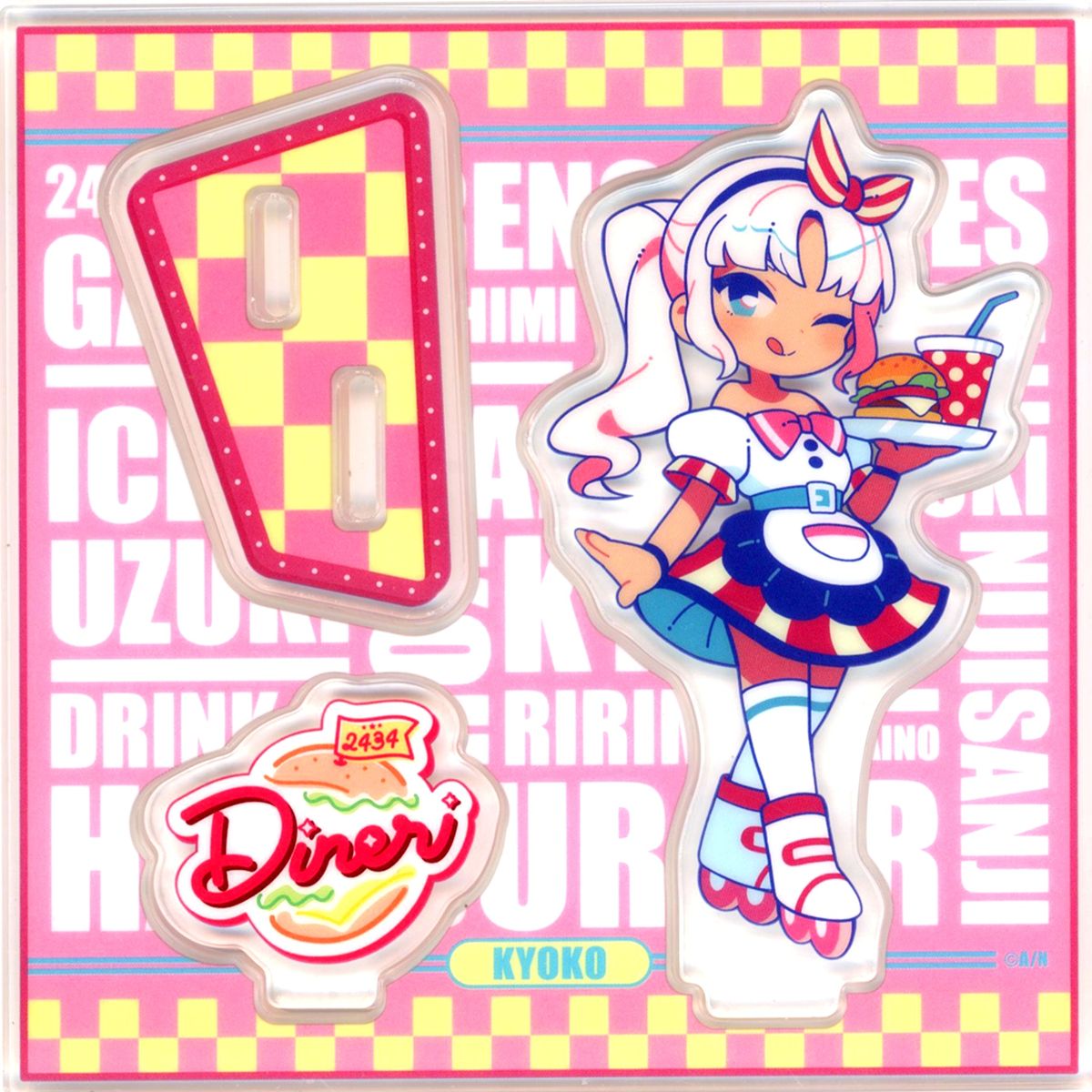Todoroki Kyoko Acrylic Stand Virtual YouTuber Nijisanji 2434DINER [USED]
