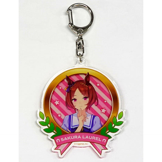 Sakura Laurel Uma Musume Pretty Derby Official Acrylic Keychain School Uniform Ver. [USED]
