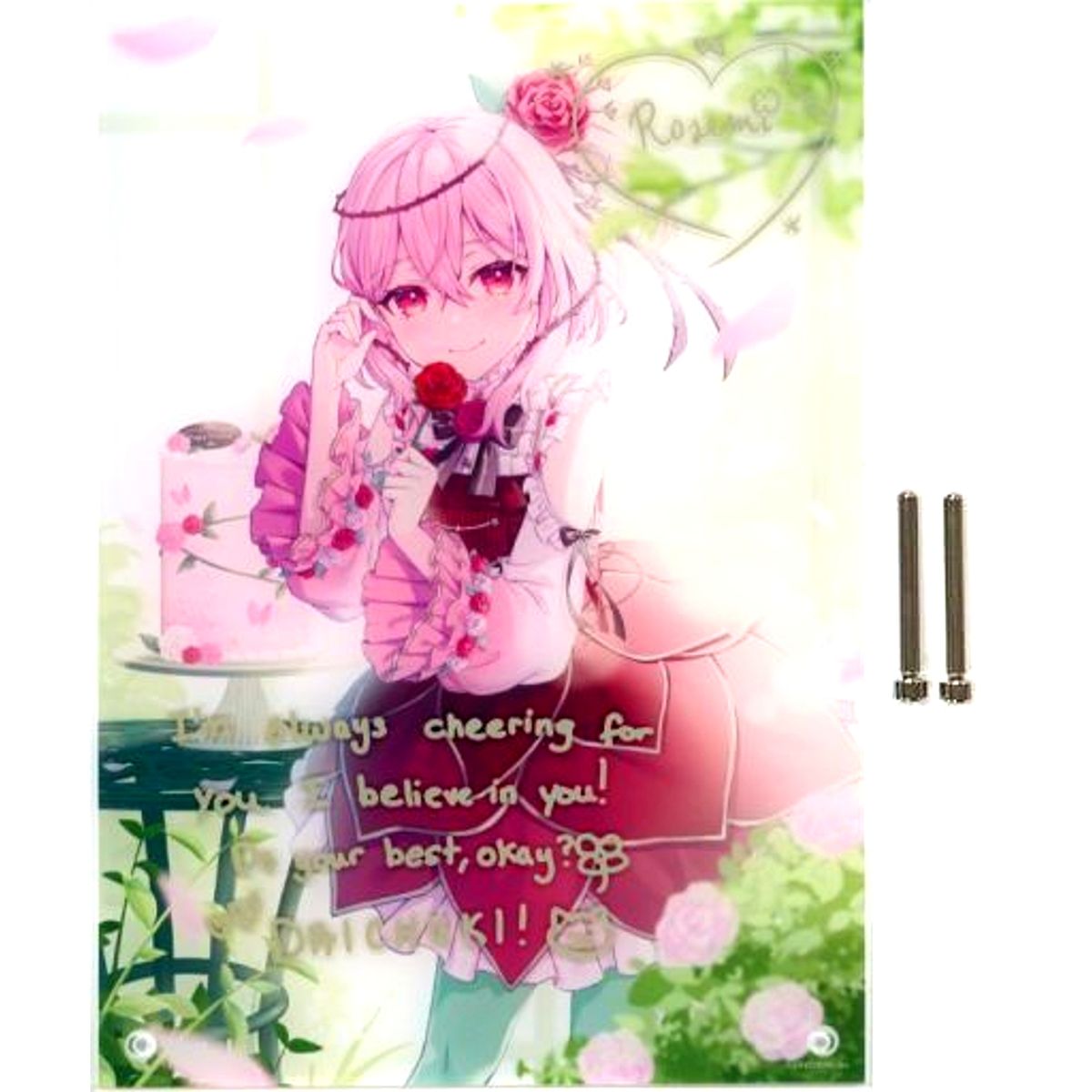 Rosemi Lovelock Replica Autographed Message Acrylic Panel Virtual YouTuber Nijisanji NIJISANJI EN Rosemi Lovelock Birthday 2022 Included Item [USED]