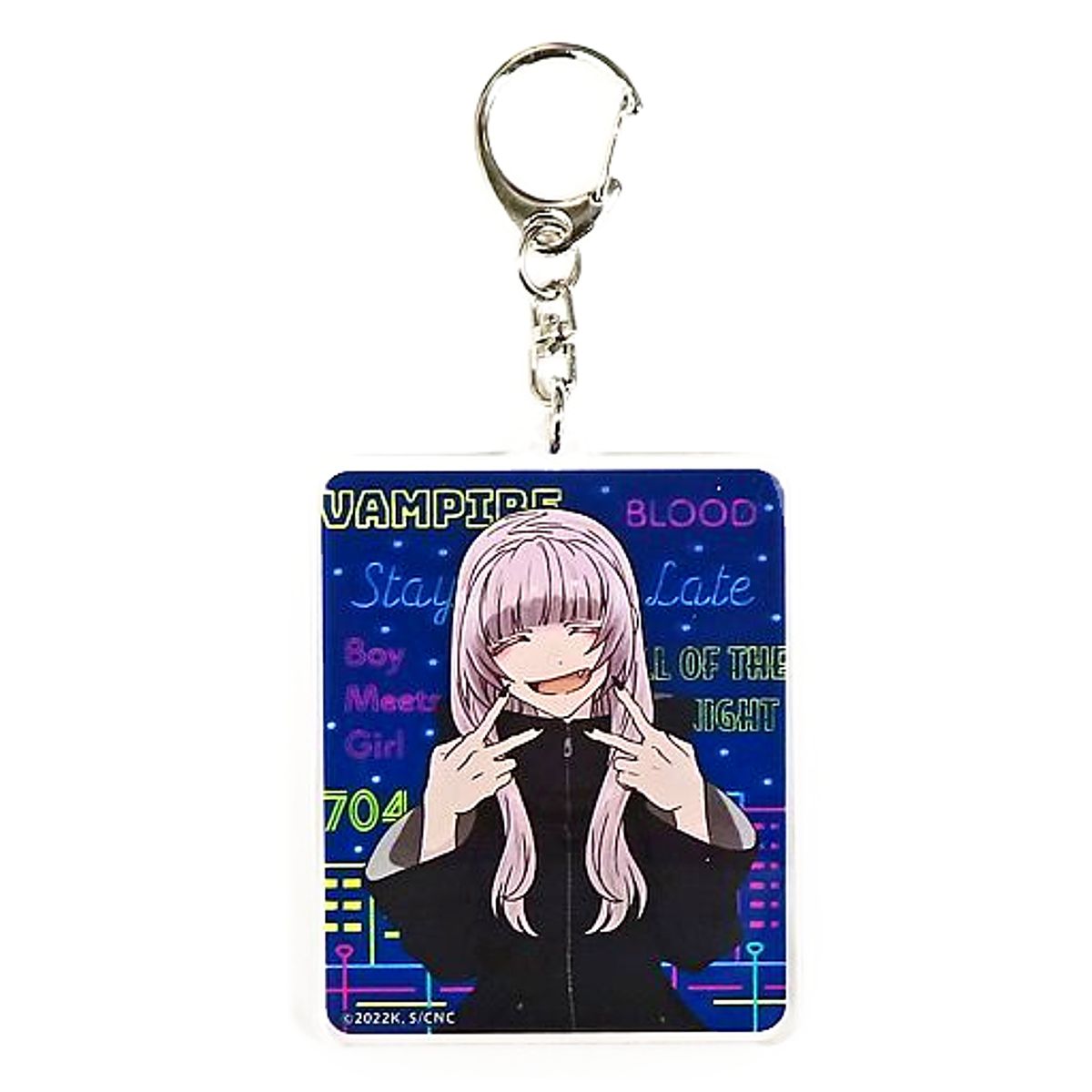 Nazuna Nanakusa D Call of the Night Kujibikido Bunny!Bunny!!Bunny!!! Kuji Yofukashi Acrylic Keychain Prize C-6 [USED]