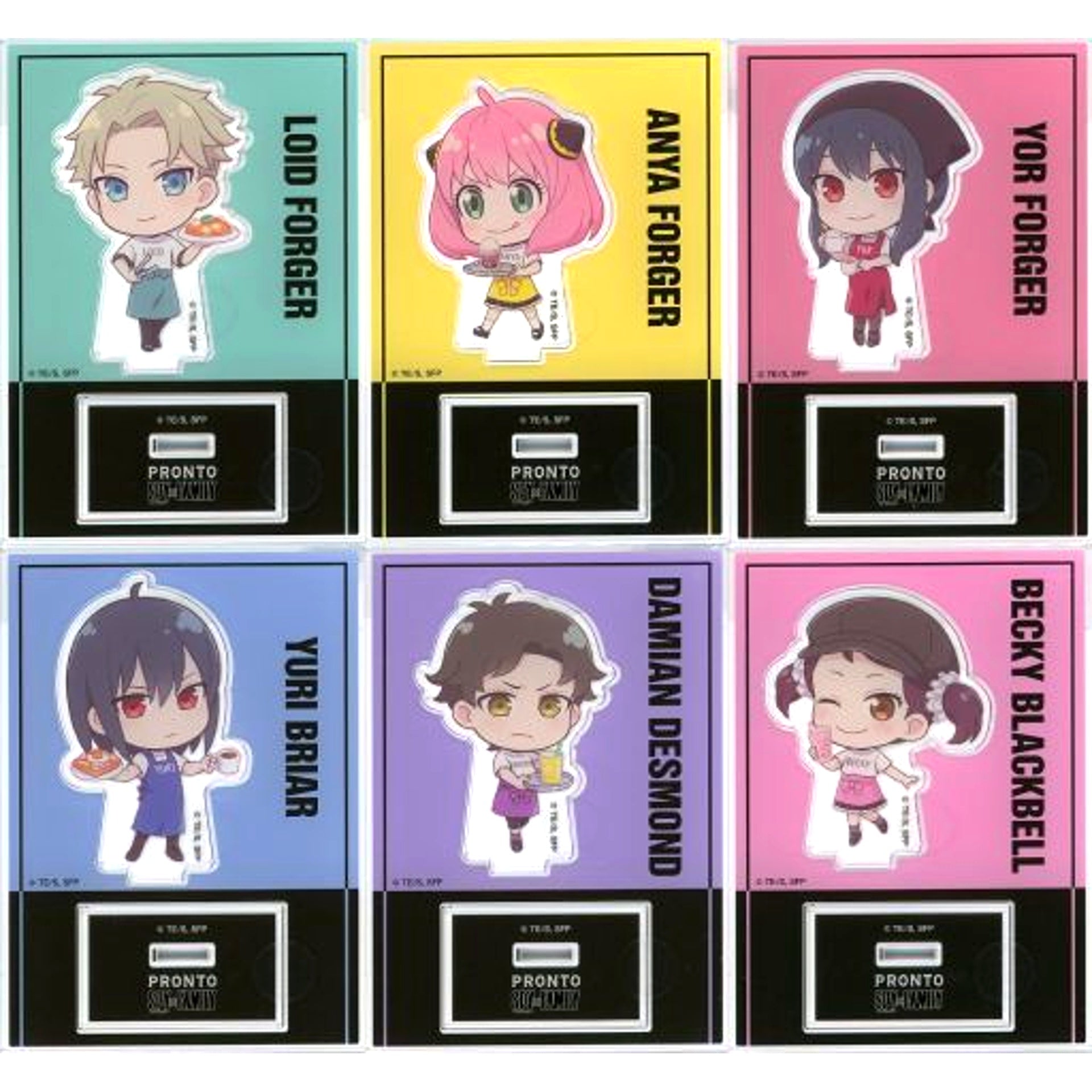 Set of 6 SPY x FAMILY x PRONTO Vol.2 Acrylic Stand [USED]