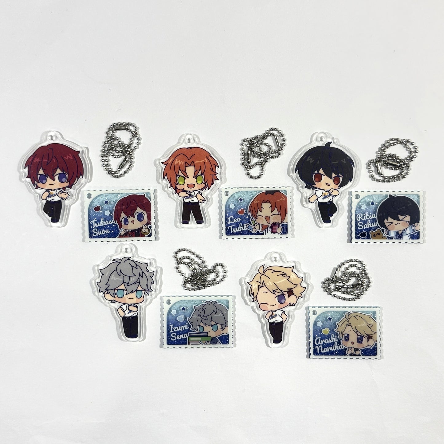 Knights Diary Series China Limited Acrylic Keychain Set Ensemble Stars [USED]