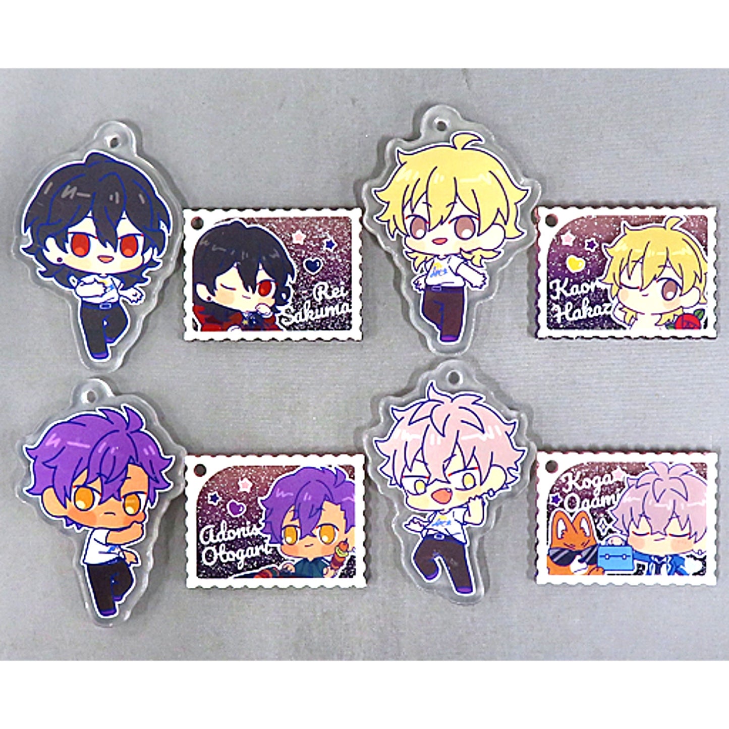 UNDEAD Diary Series Acrylic Keychain Set Ensemble Stars!! China Exclusive [USED]