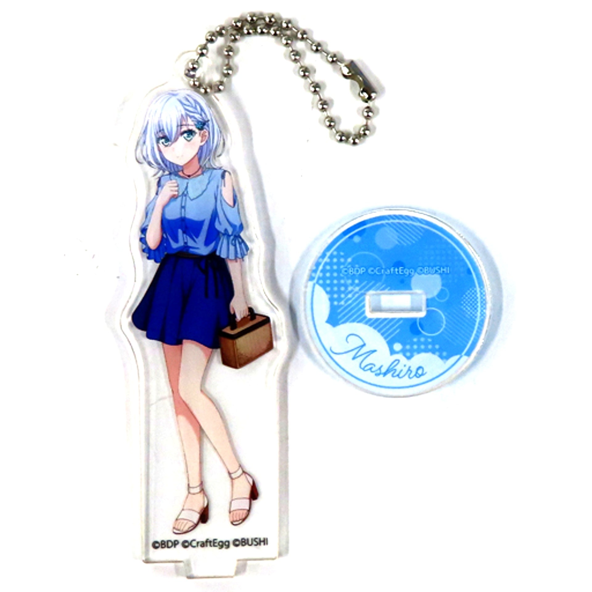 Mashiro Kurata BanG Dream! Girls Band Party! Acrylic Stand Keychain in Fuji-Q Highland 2021 [USED]
