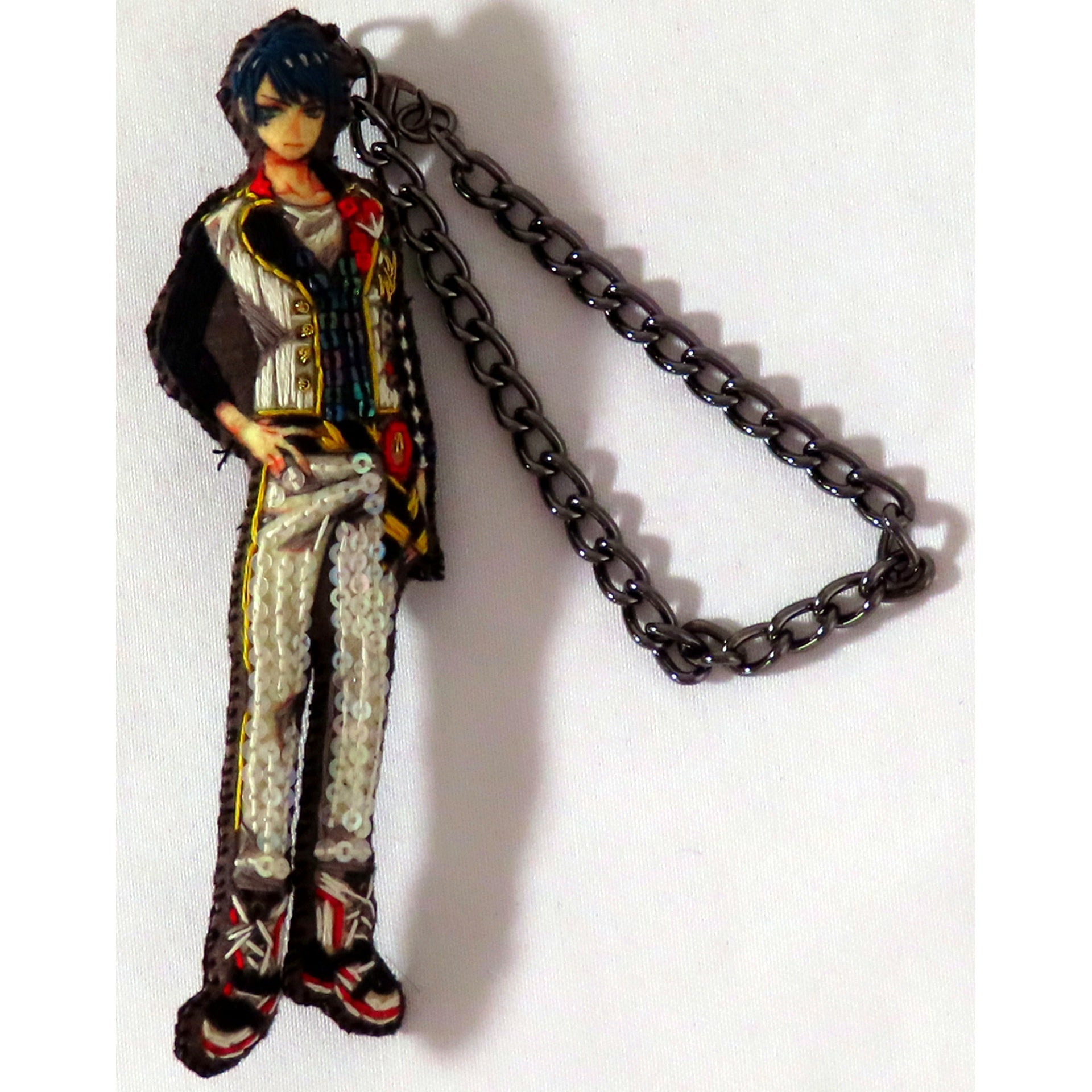 Deuce Spade Disney Twisted-Wonderland Embroidery Charm The Exhibition [USED]