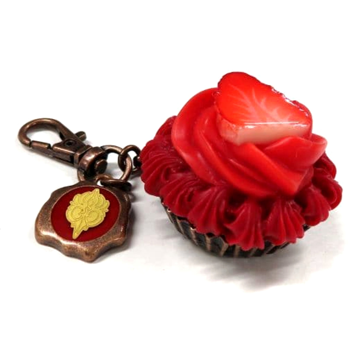 Q-pot. x Granblue Fantasy Percival Strawberry Cupcake Bag Charm Charm [USED]