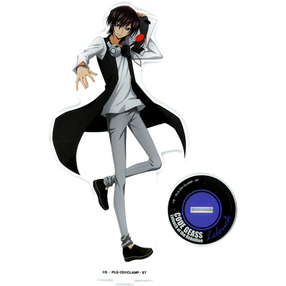 Lelouch Lamperouge Code Geass Lelouch of the Rebellion B Prize BIG Acrylic Stand WEB Kuji Dice of Disc Jockey [USED]