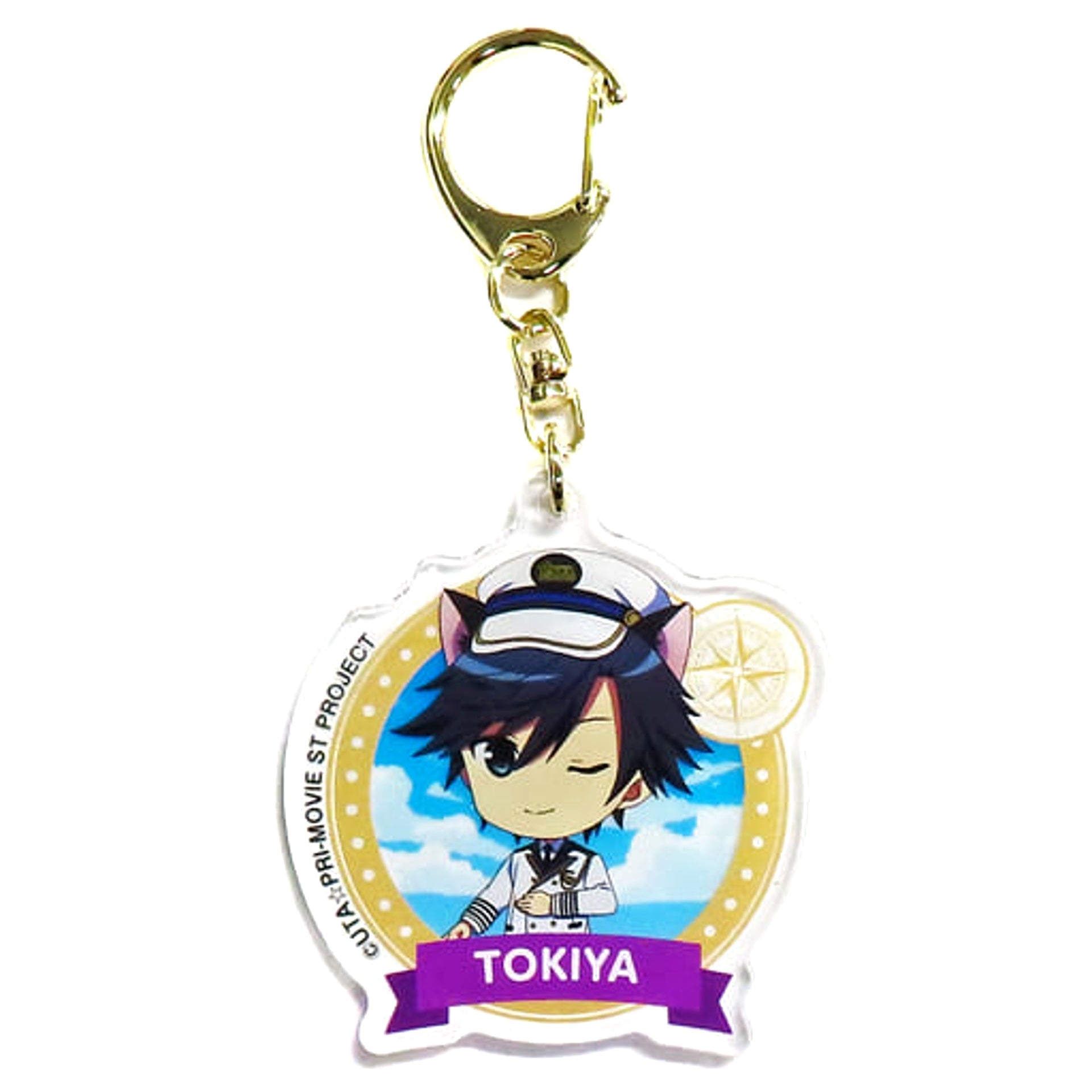 Uta no Prince Sama Movie: Maji Love Starish Tours Tokiya Ichinose Acrylic Keychain Namja Town Limited Mini-Game Let's Go on a Trip Around the World! Game Prize A Keychains [USED]
