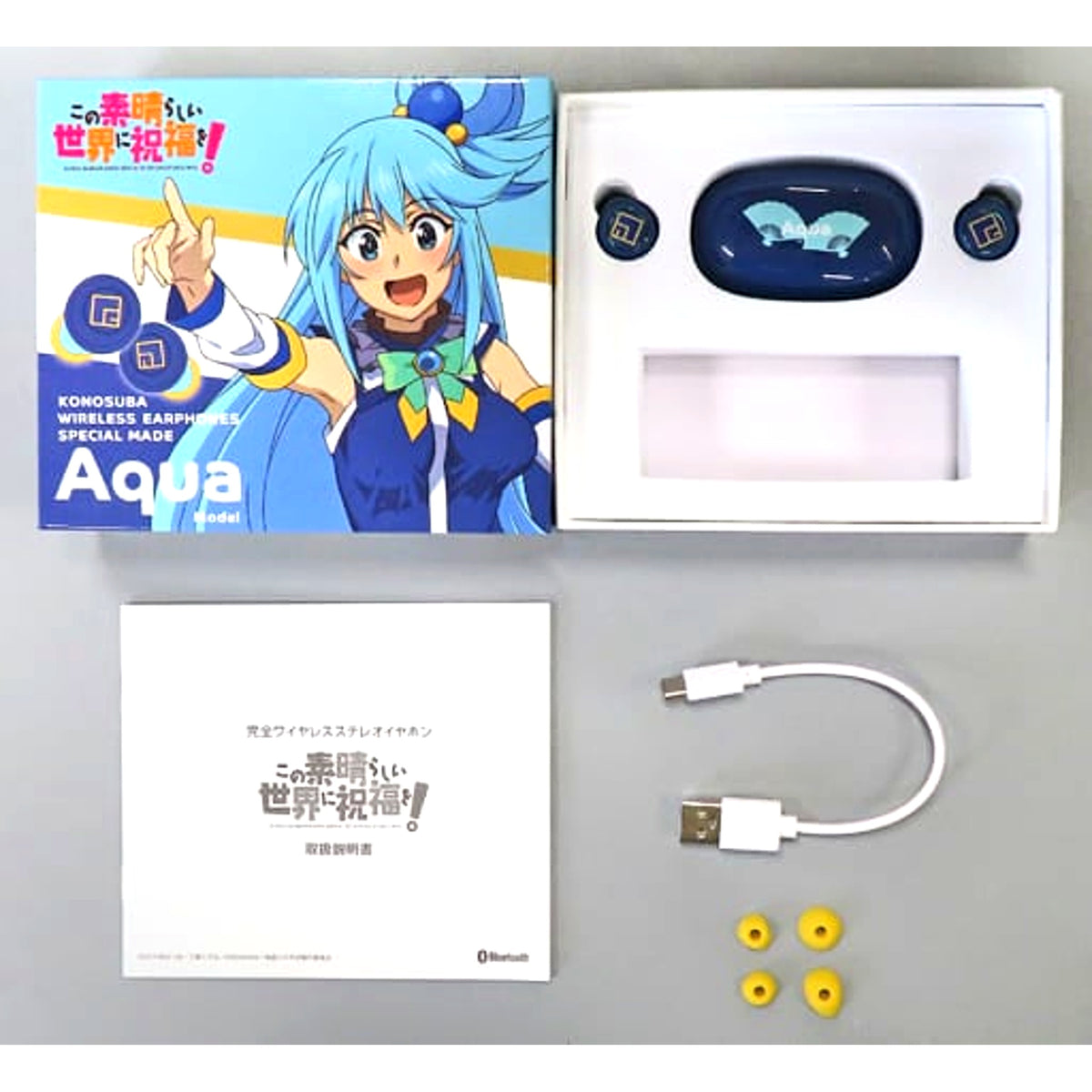 Aqua KONOSUBA -God's blessing on this wonderful world! Model TRUE WIRELESS STEREO EARPHONES Wireless Earphones [USED]