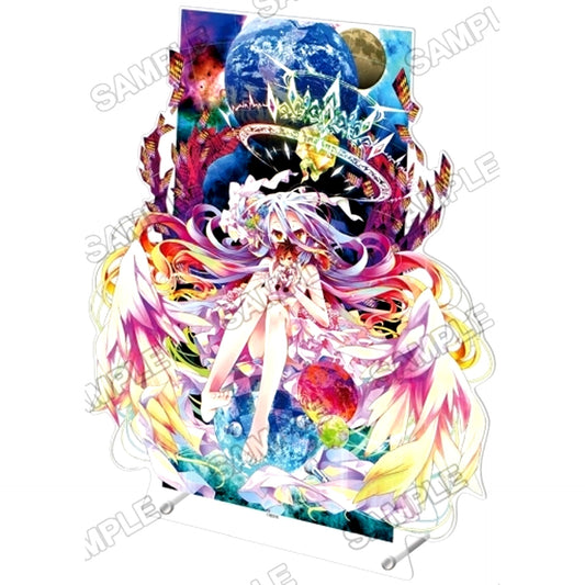 Shiro 10th Anniversary Big Acrylic Figure No Game No Life [USED]