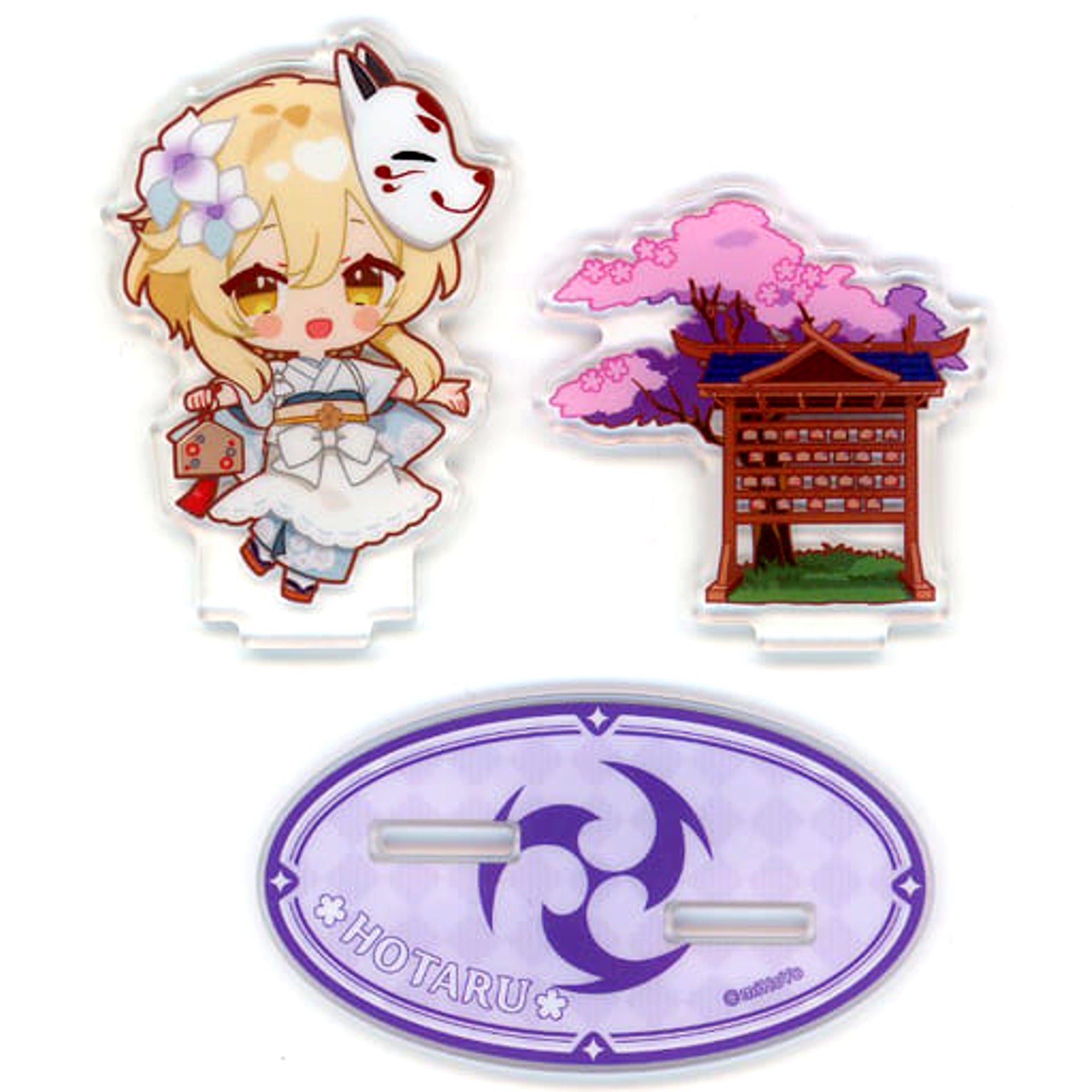 Lumine Genshin x Sweets Paradise Sakura Mai Banrai Chibi Trading Acrylic Stand [USED]