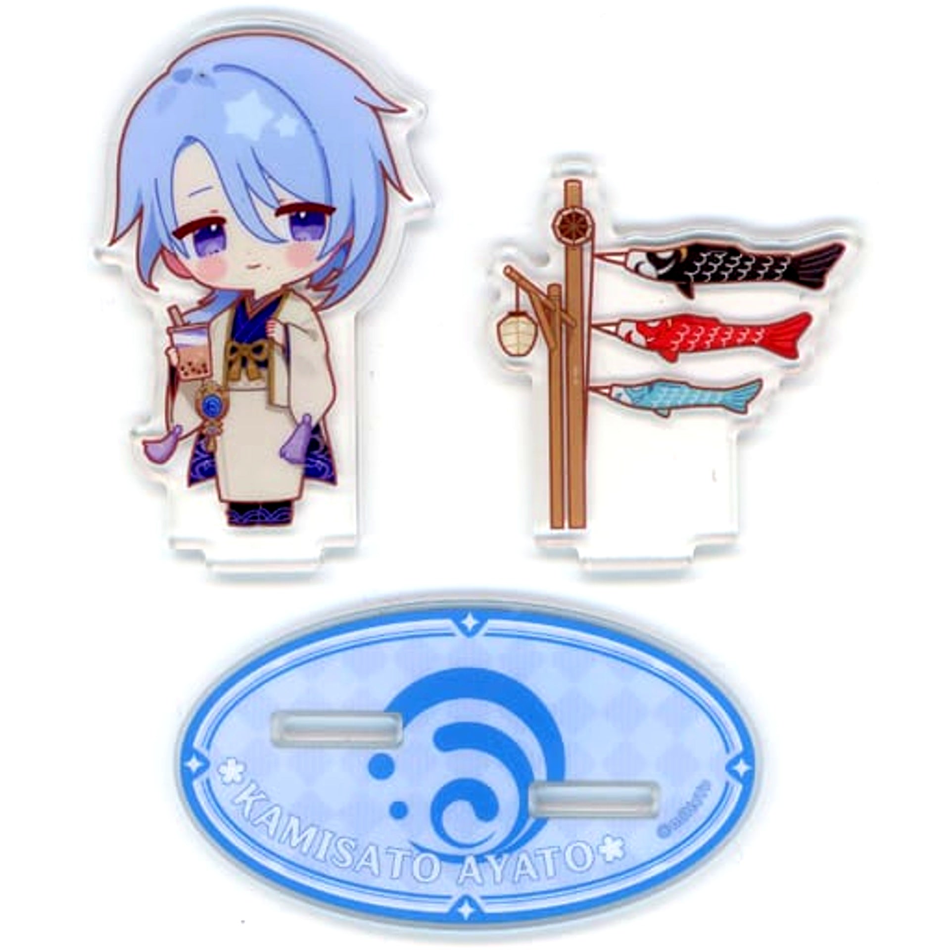 Kamisato Ayato Genshin x Sweets Paradise Sakura Mai Banrai Chibi Trading Acrylic Stand [USED]