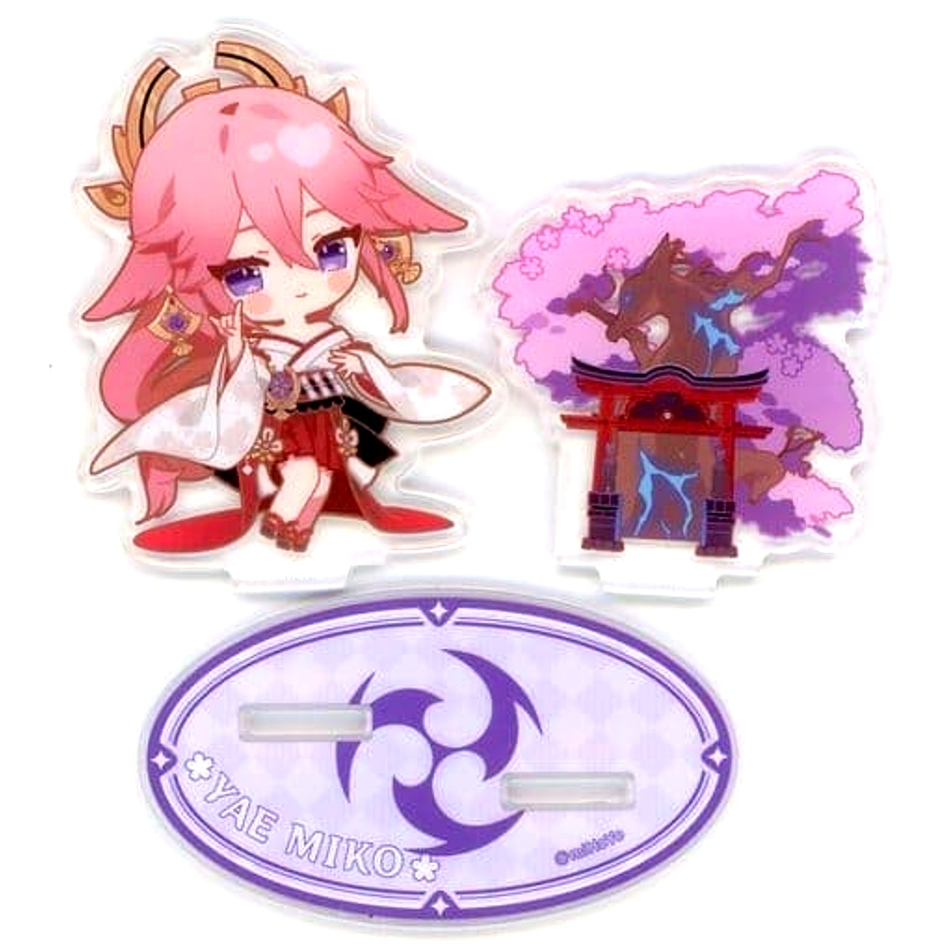 Yae Miko Genshin Impact Sweets Paradise Sakuramai Banrai Chibi Trading Acrylic Stand [USED]
