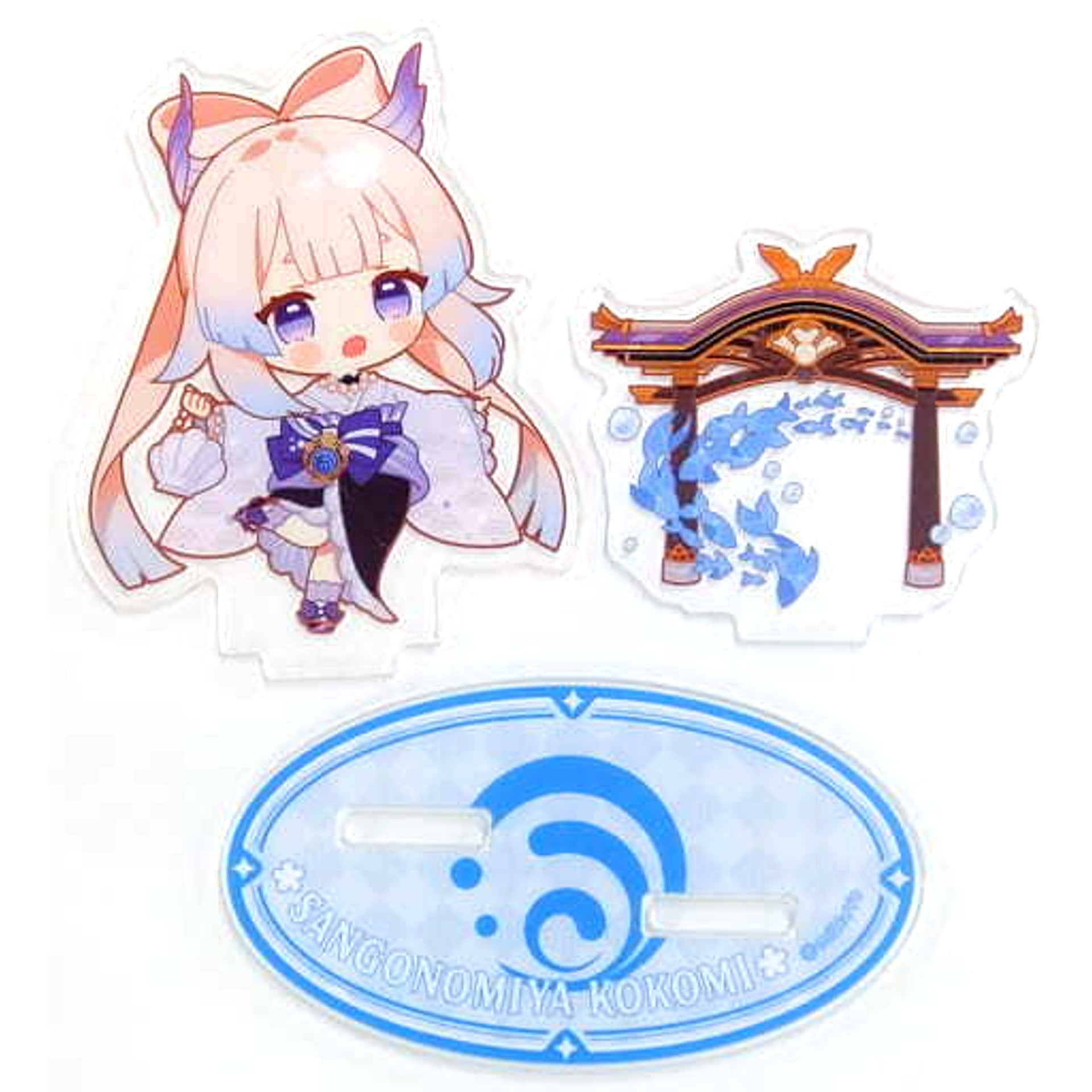 Sangonomiya Kokomi Genshin x Sweets Paradise Sakura Mai Banrai Chibi Trading Acrylic Stand [USED]