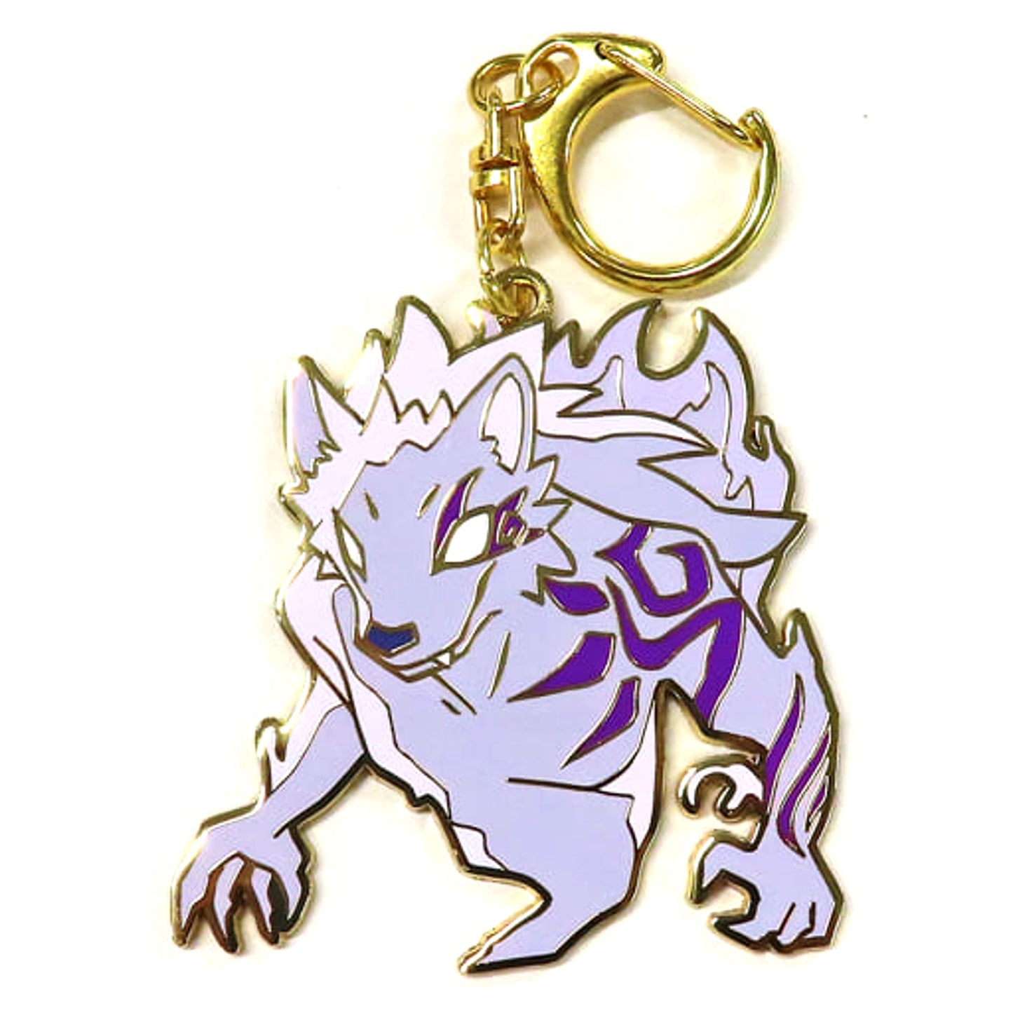 Genshin Thunder Wolf Metal Keychain Sweets Paradise -Ouka Mai Banrai- Everyone's Friends Vol. 2 Exclusive Keychains [USED]
