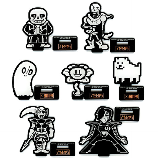 Set of 7 Undertale Acrylic Plate with Stand [USED]