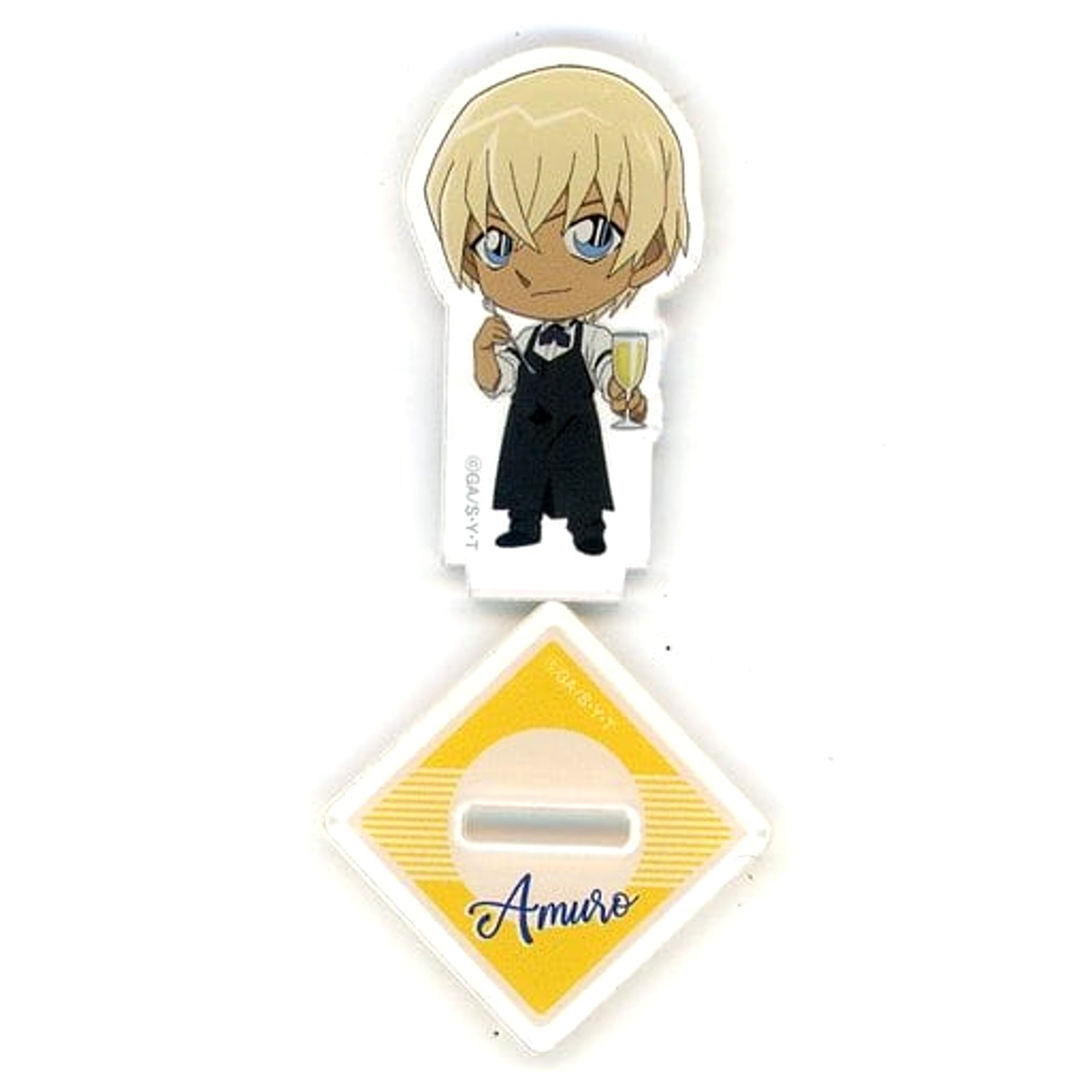 Detective Conan Toru Amuro Trading Mini Acrylic Stand Bartender Deformed Acrylic Stands [USED]