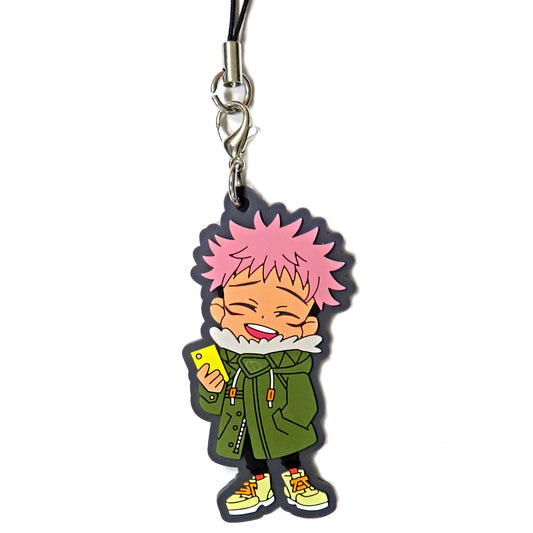 Yuji Itadori Jujutsu Kaisen Exhibition Trading Rubber Strap Seaside Pattern Mini Character [USED]