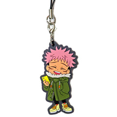 Yuji Itadori Jujutsu Kaisen Exhibition Trading Rubber Strap Seaside Pattern Mini Character [USED]
