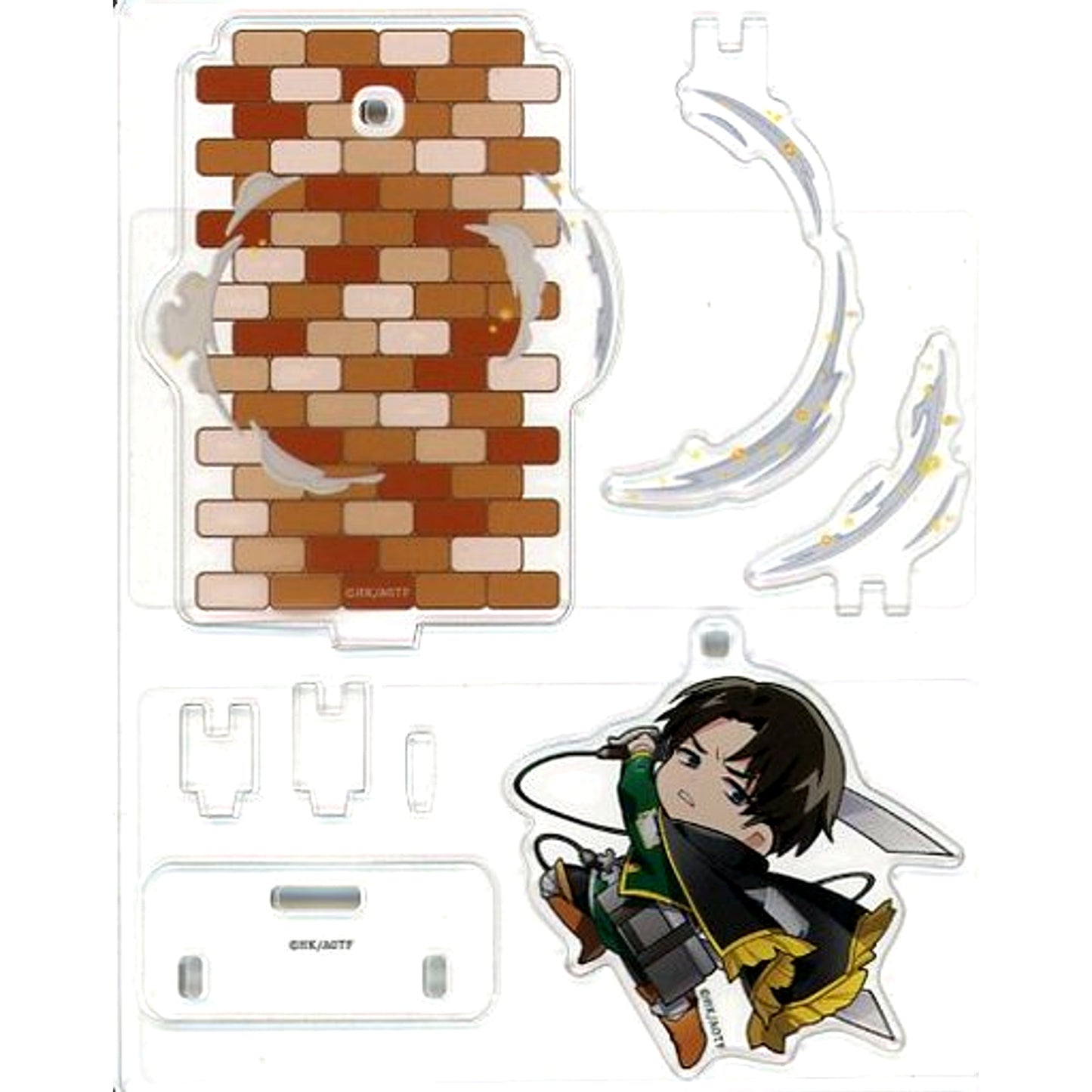 Levi B Daikichi 06 Chibi Character Ver. Attack on Titan Marukuji Acrylic Diorama [USED]