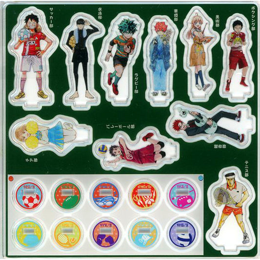 Course A Acrylic Mini Figure Set of 10 - Club Activity Theme Weekly Shonen Jump 2022 Issue 21 and 22 Combined Applicant All Service [USED]