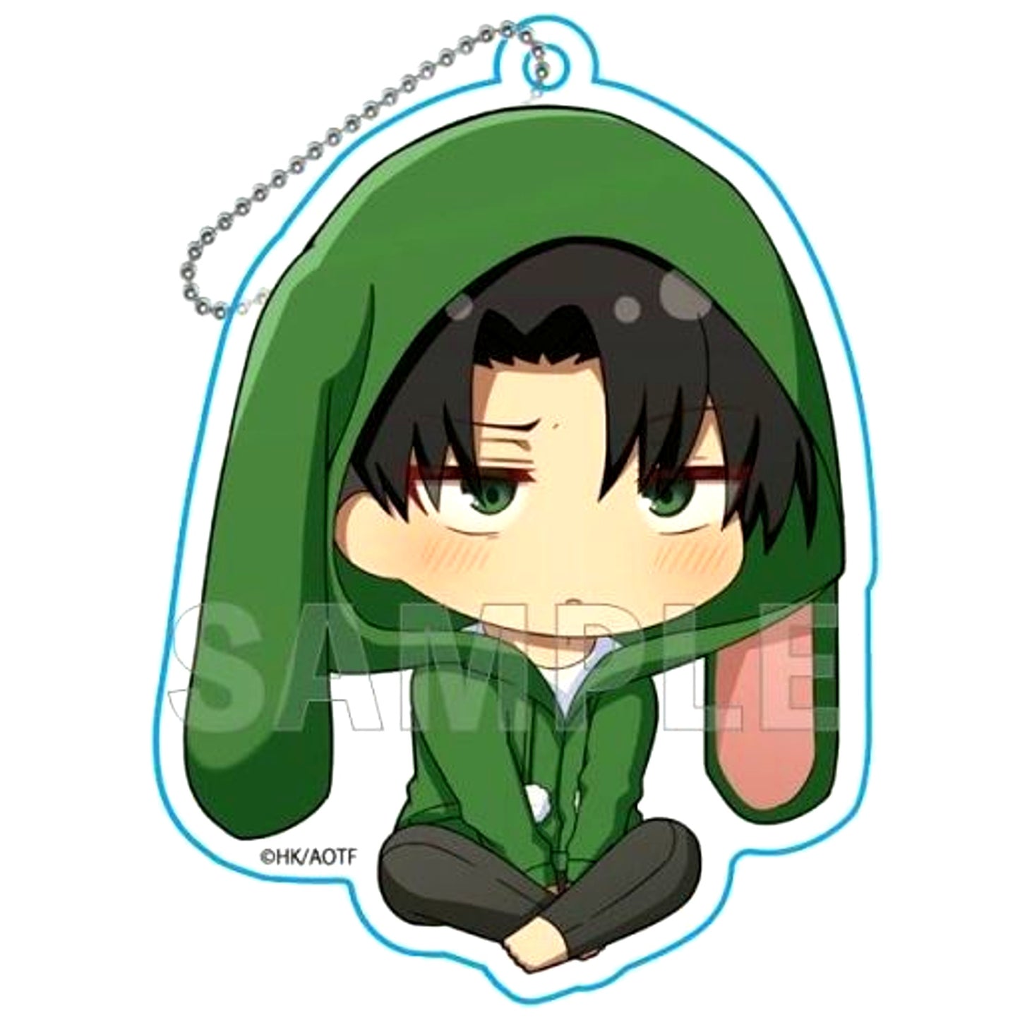 Levi Attack on Titan Trading Acrylic Keychain Bunny Ears Ver. [USED]
