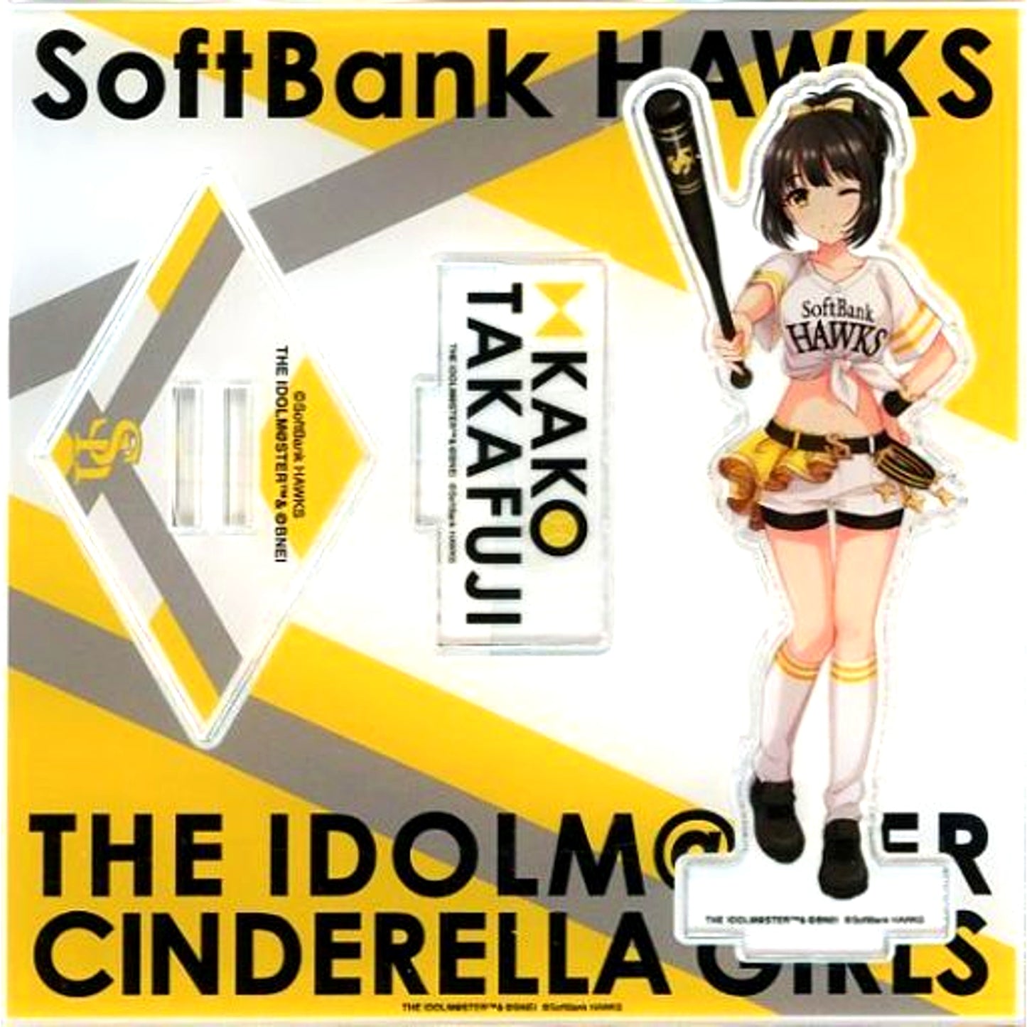 Kako Takafuji Idolmaster Cinderella Girls x Fukuoka SoftBank Hawks Acrylic Stand [USED]