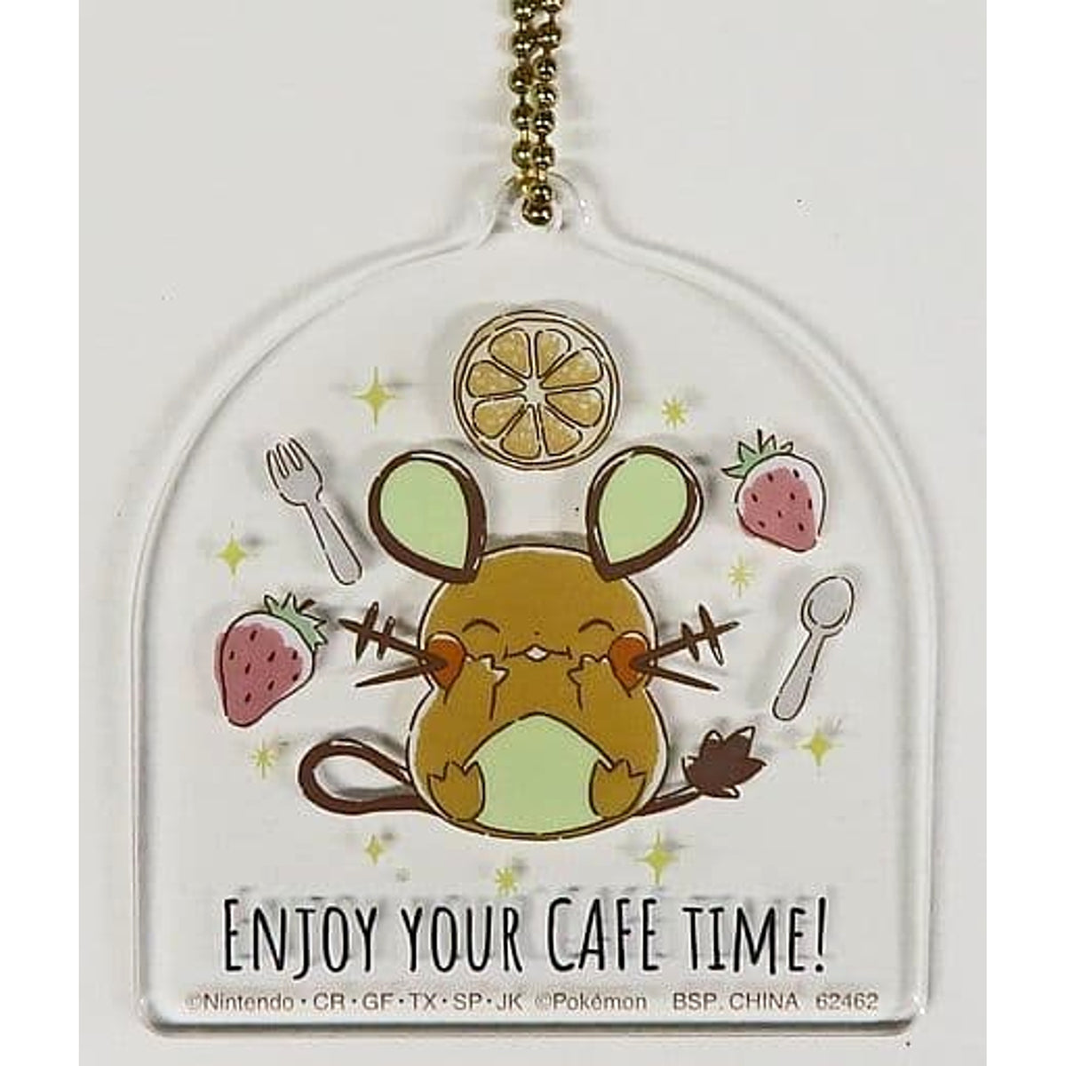 Pokemon Dedenne Ichiban Kuji Mimikkyu's Cafe Time Acrylic Charms Prize H Charm [USED]